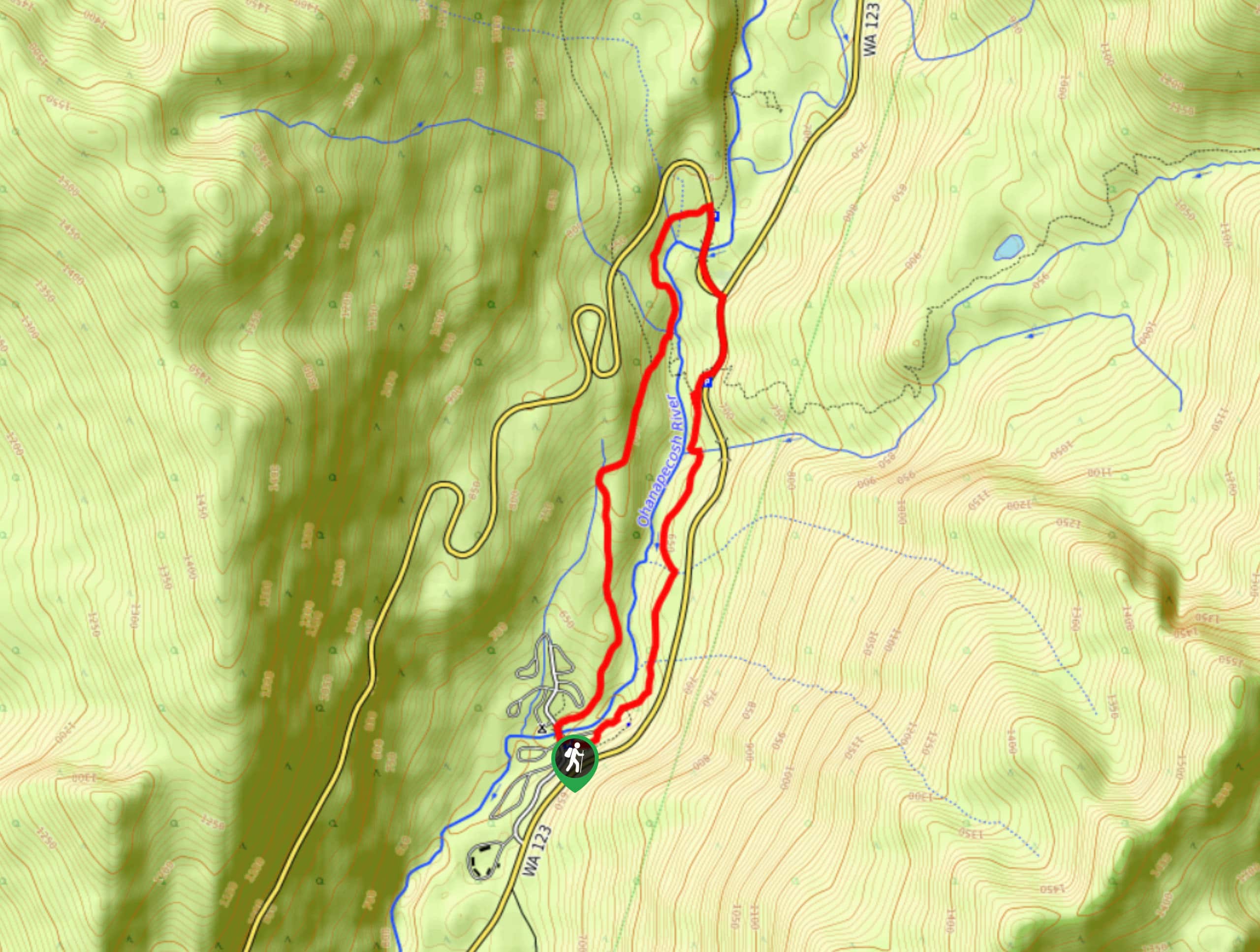Silver Falls Hike Map