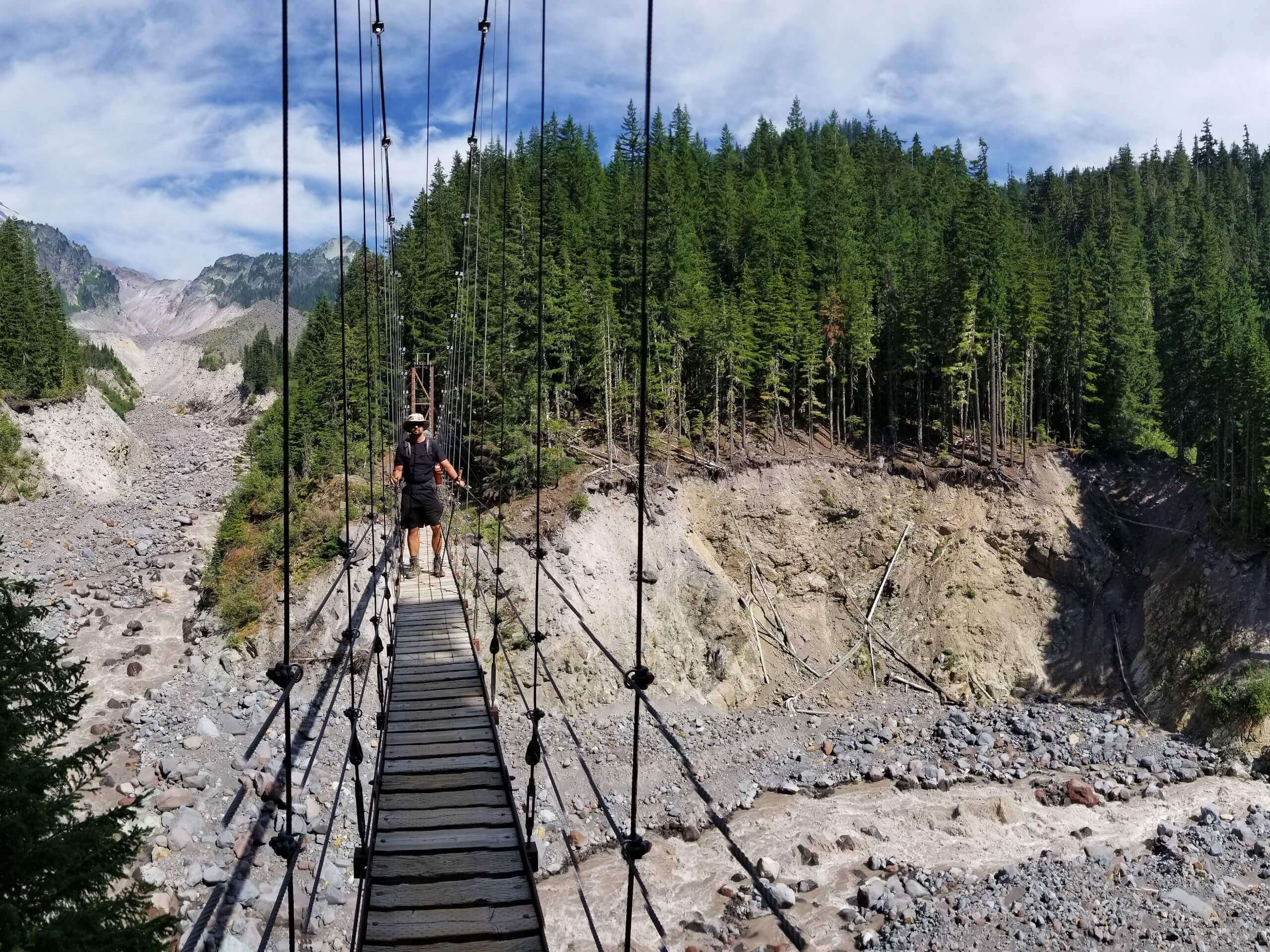 Tahoma Creek Suspension Bridge Hike