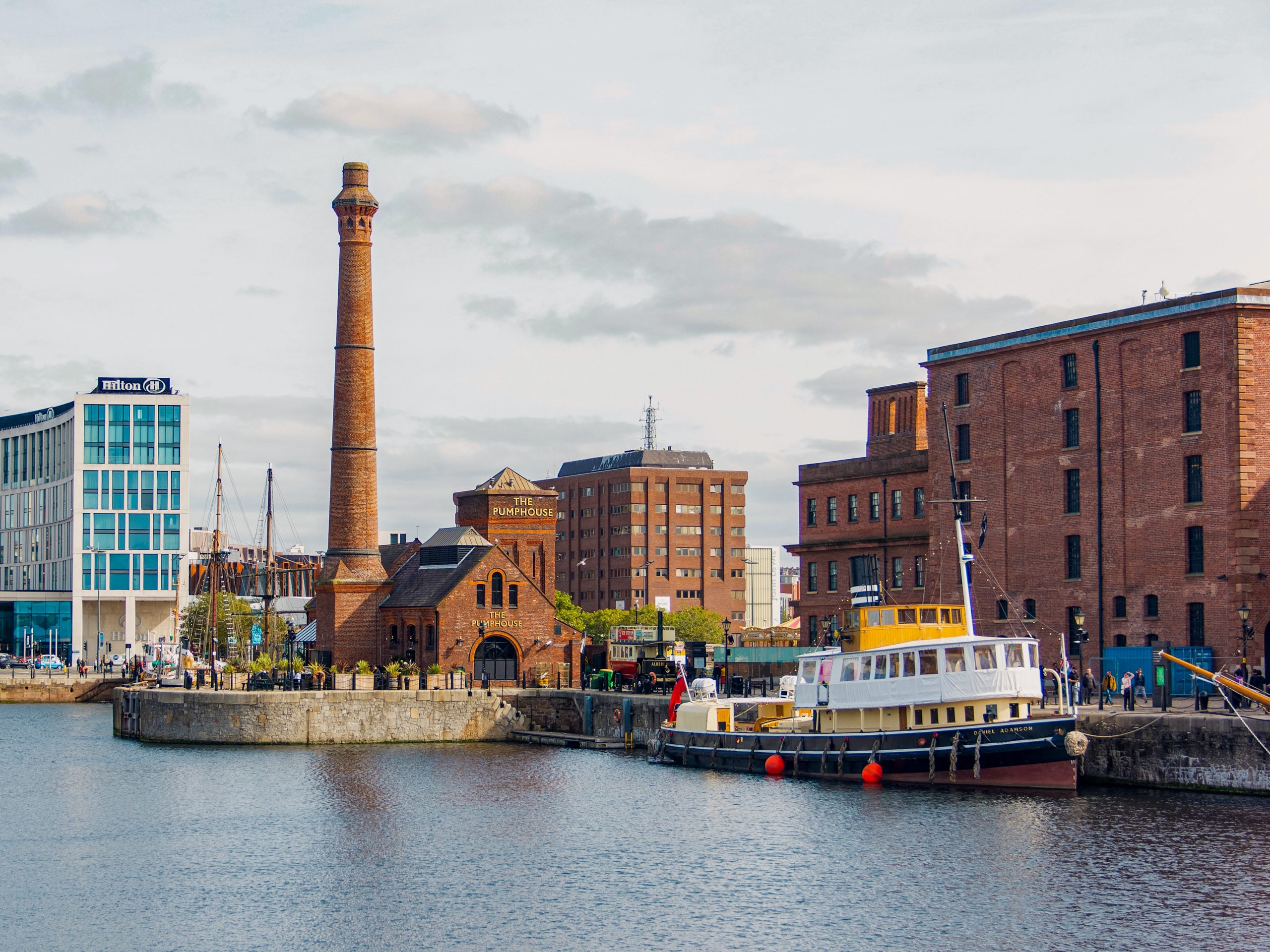 Liverpool Albert Dock near Manchester, UK