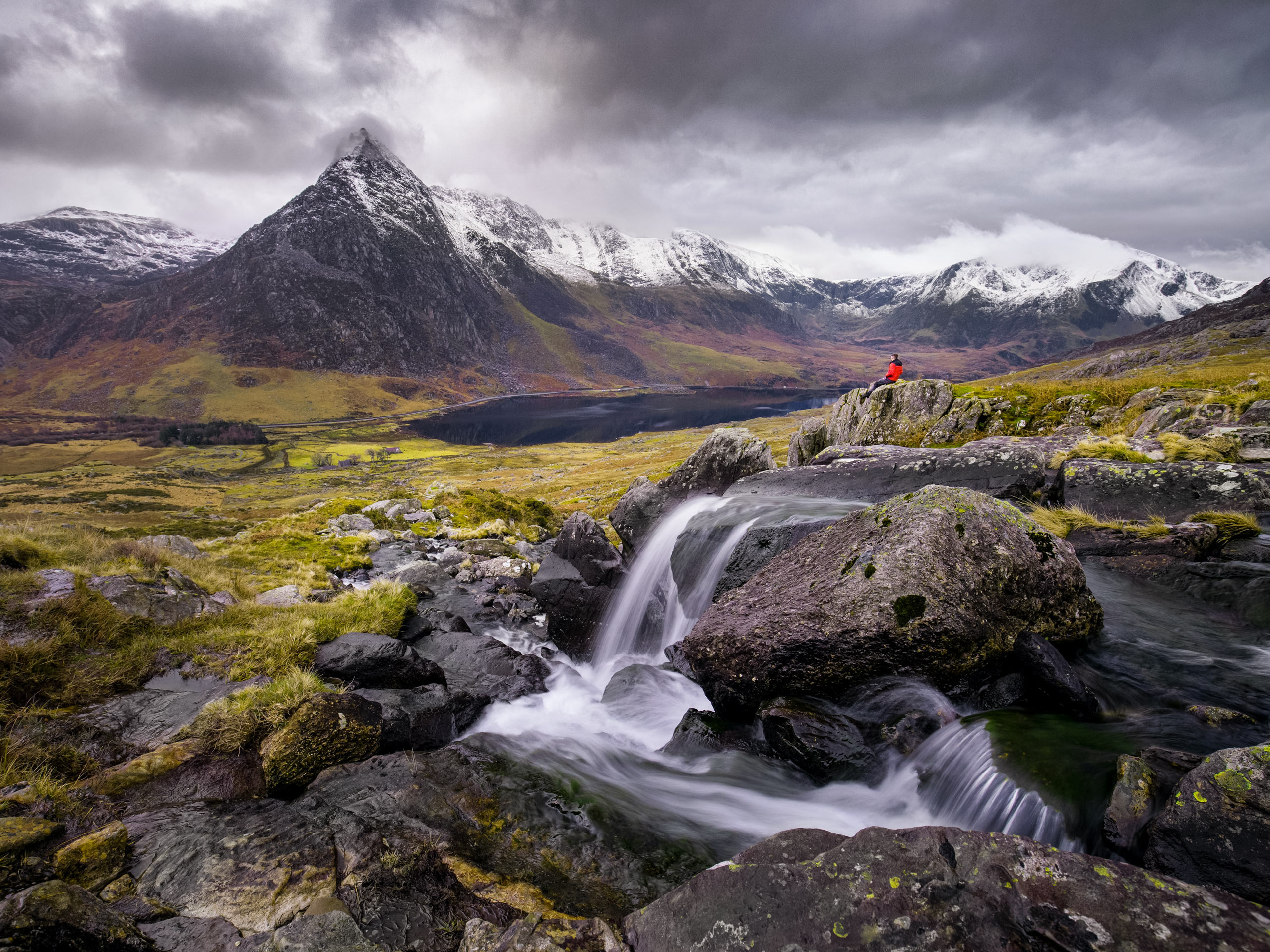 Snowdonia National Park Llyn Ogwen Wales near Manchester, UK