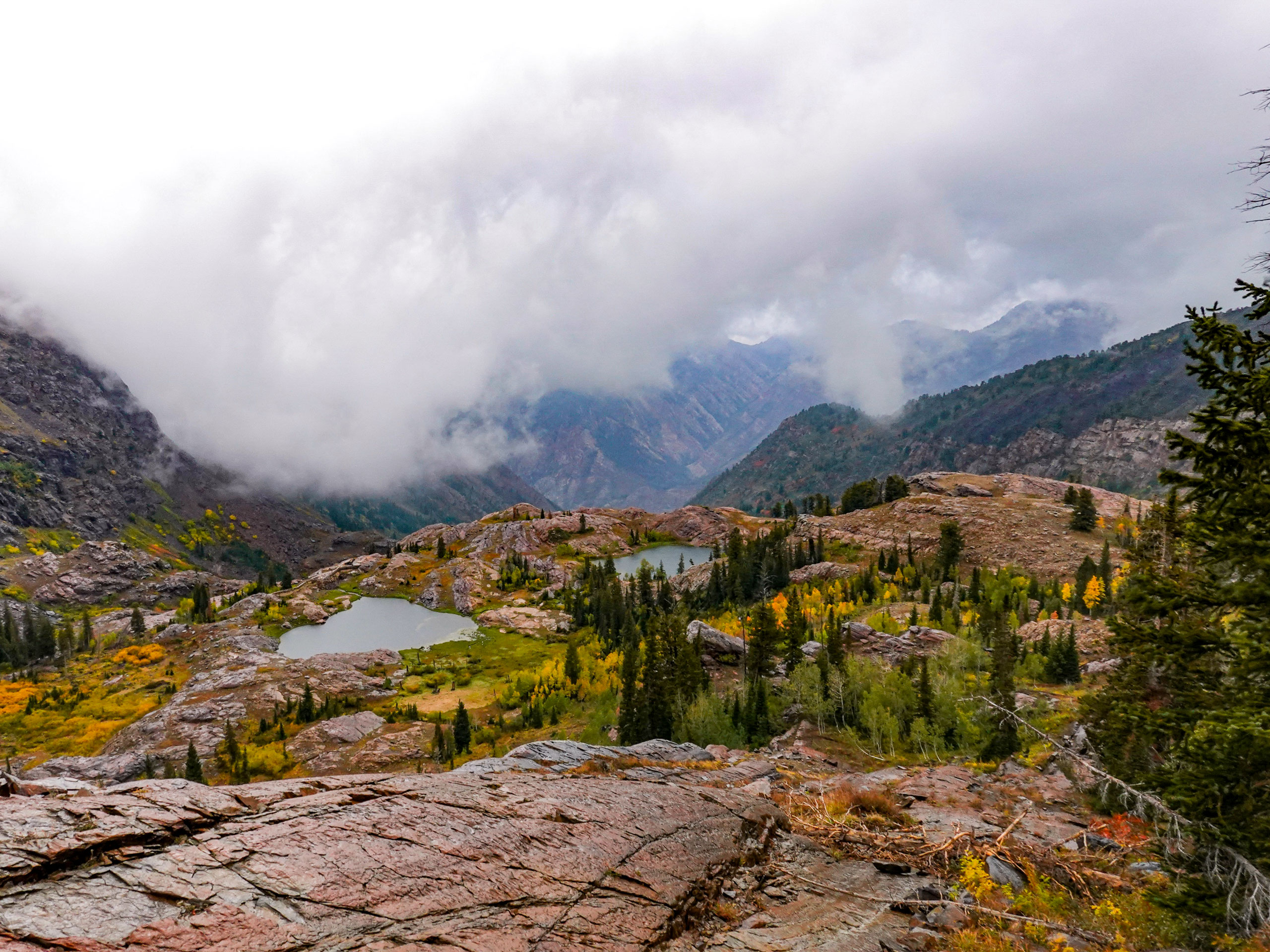 Above Lake Blanche hiking Big Cottonwood Canyon Utah