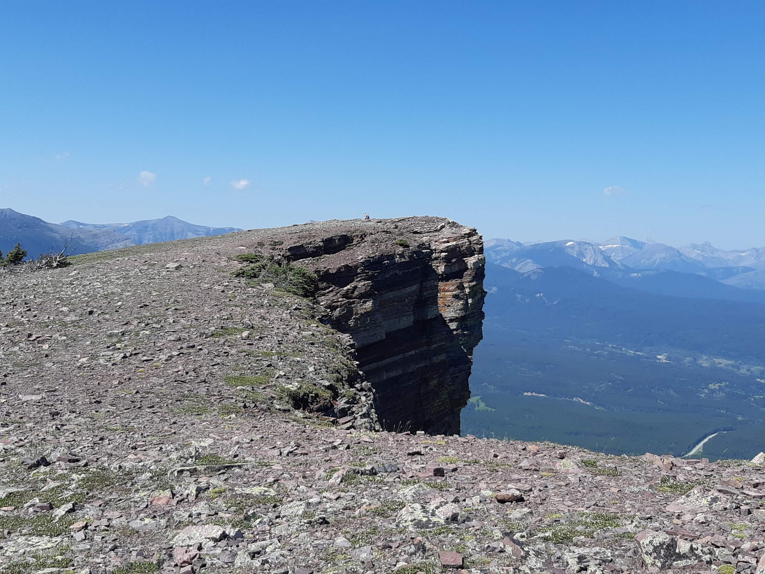 Steep drop on Table Mountain