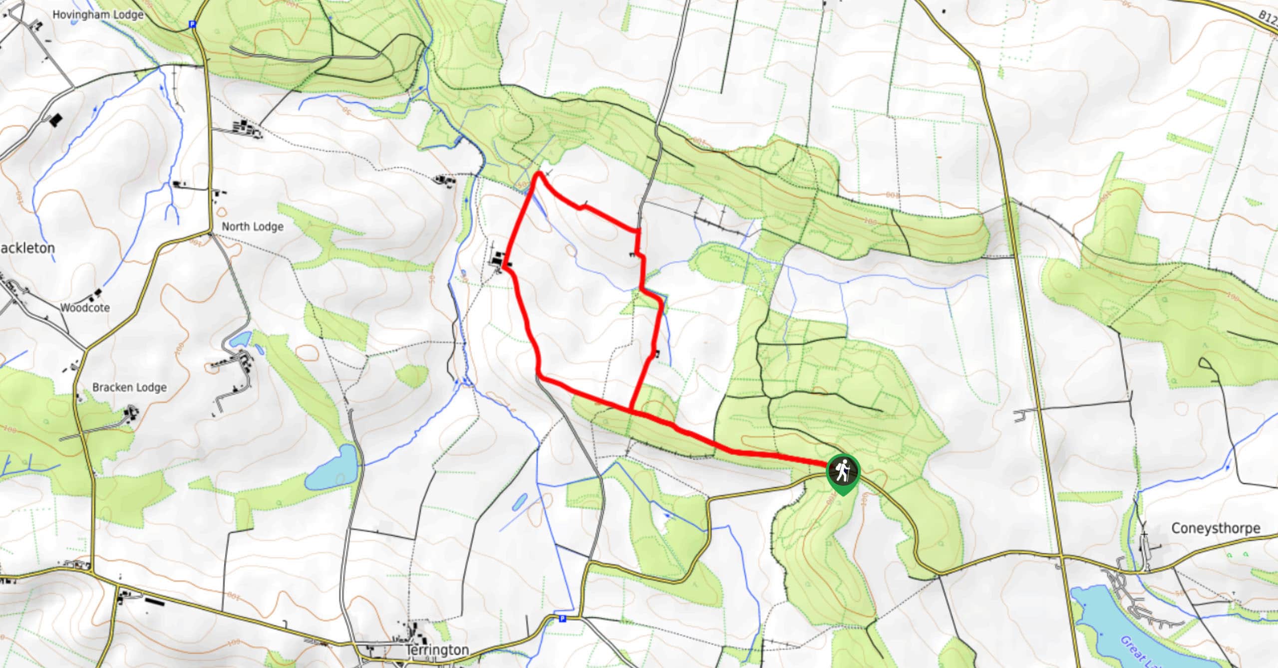 Freers Banks and Fryton Moor Walk Map