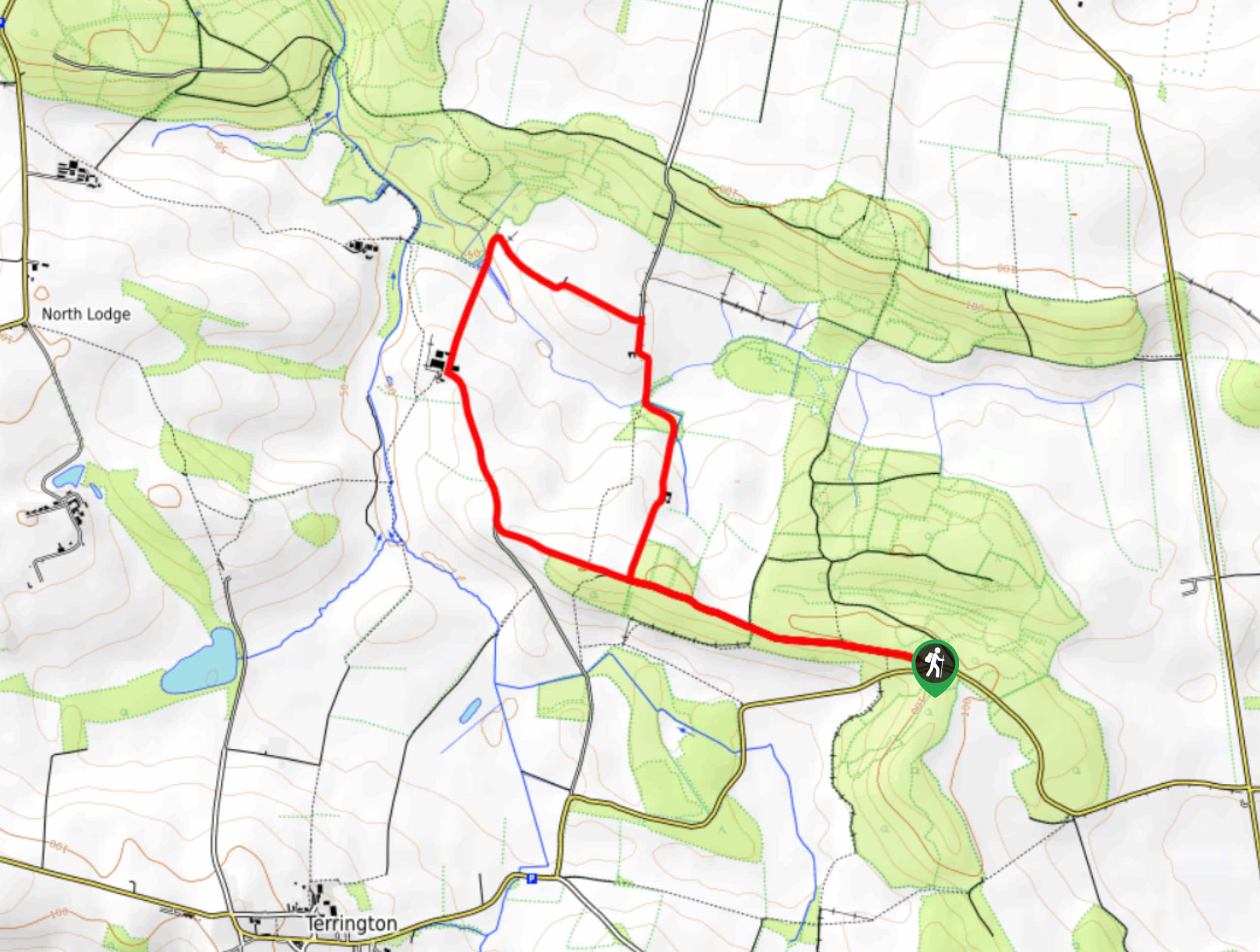 Freers Banks and Fryton Moor Walk Map
