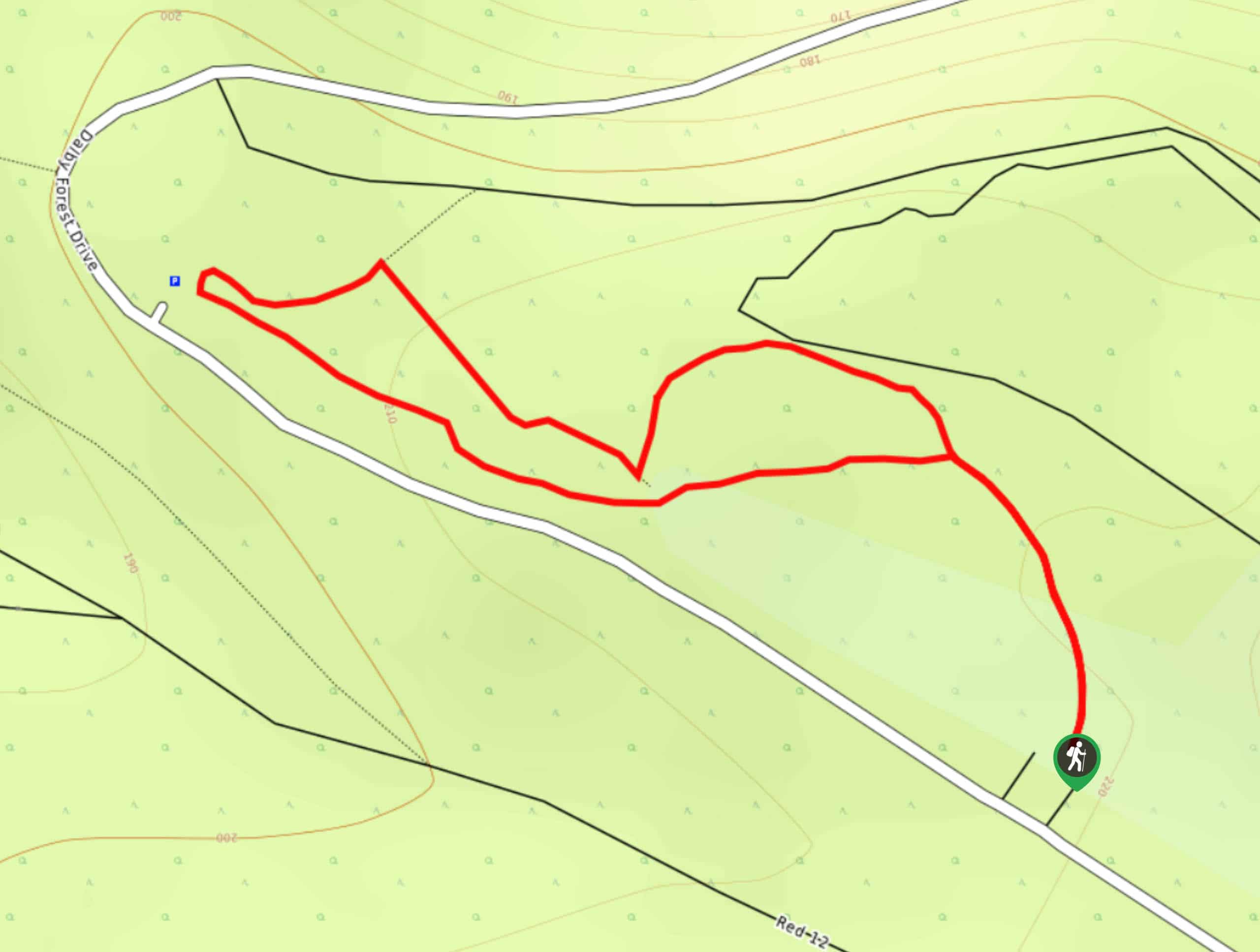 Adderstone Field Circular Walk Map