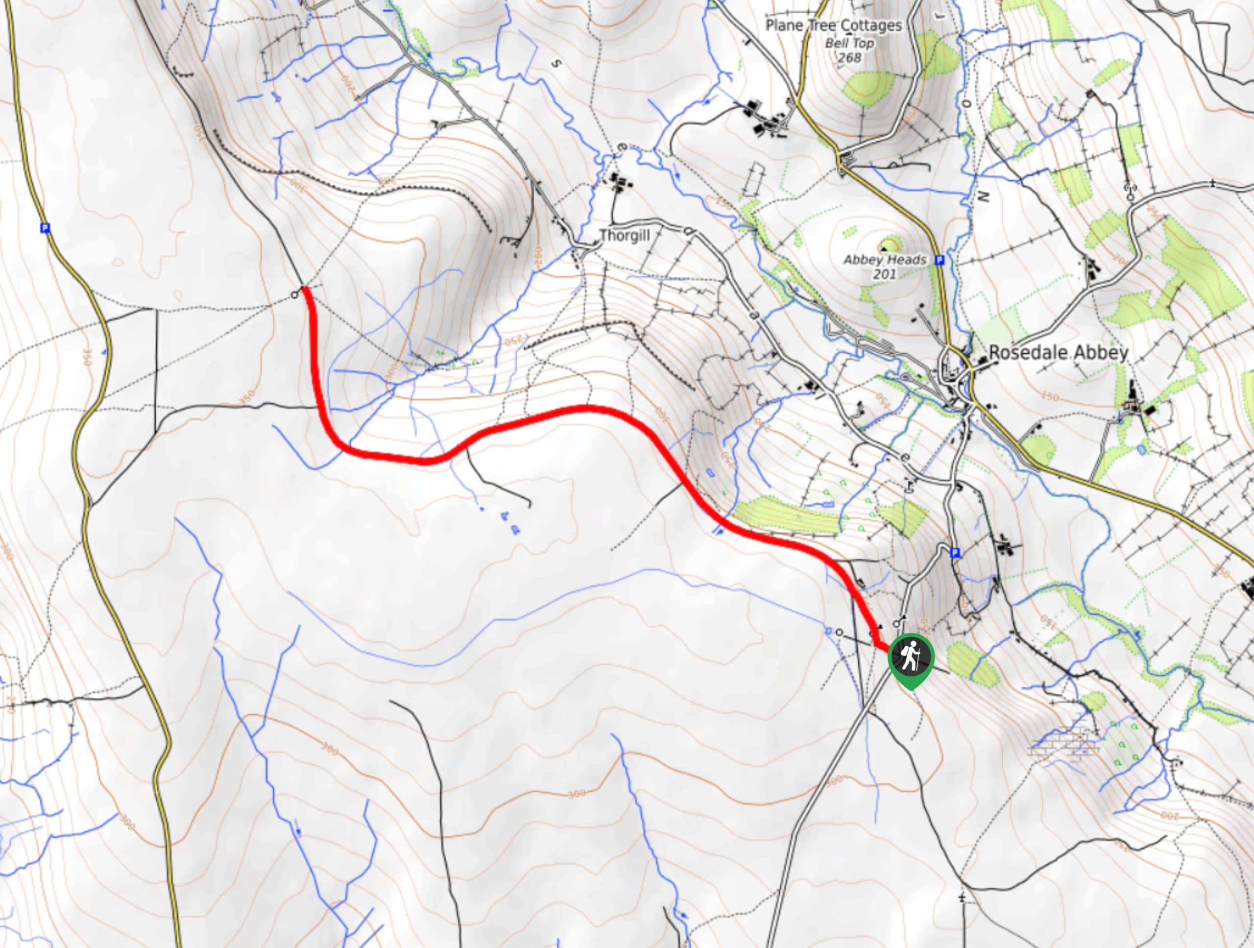 Bank Top and Rosedale Mineral Railway Walk Map