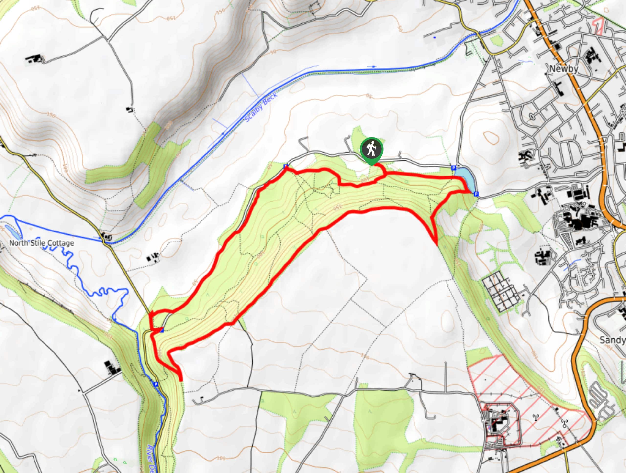 Raincliffe Woods Circular Walk Map
