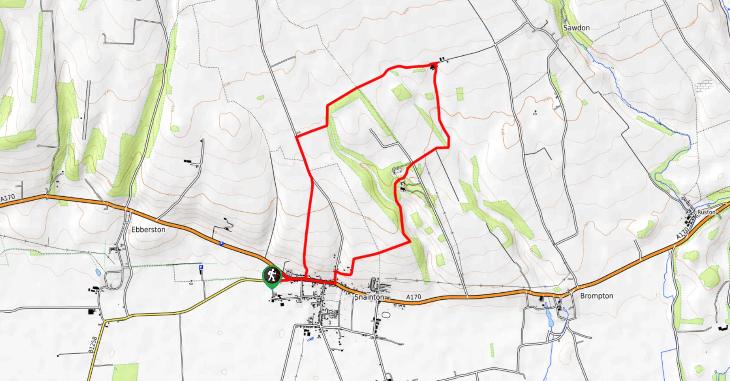 Snainton Circular Walk Map