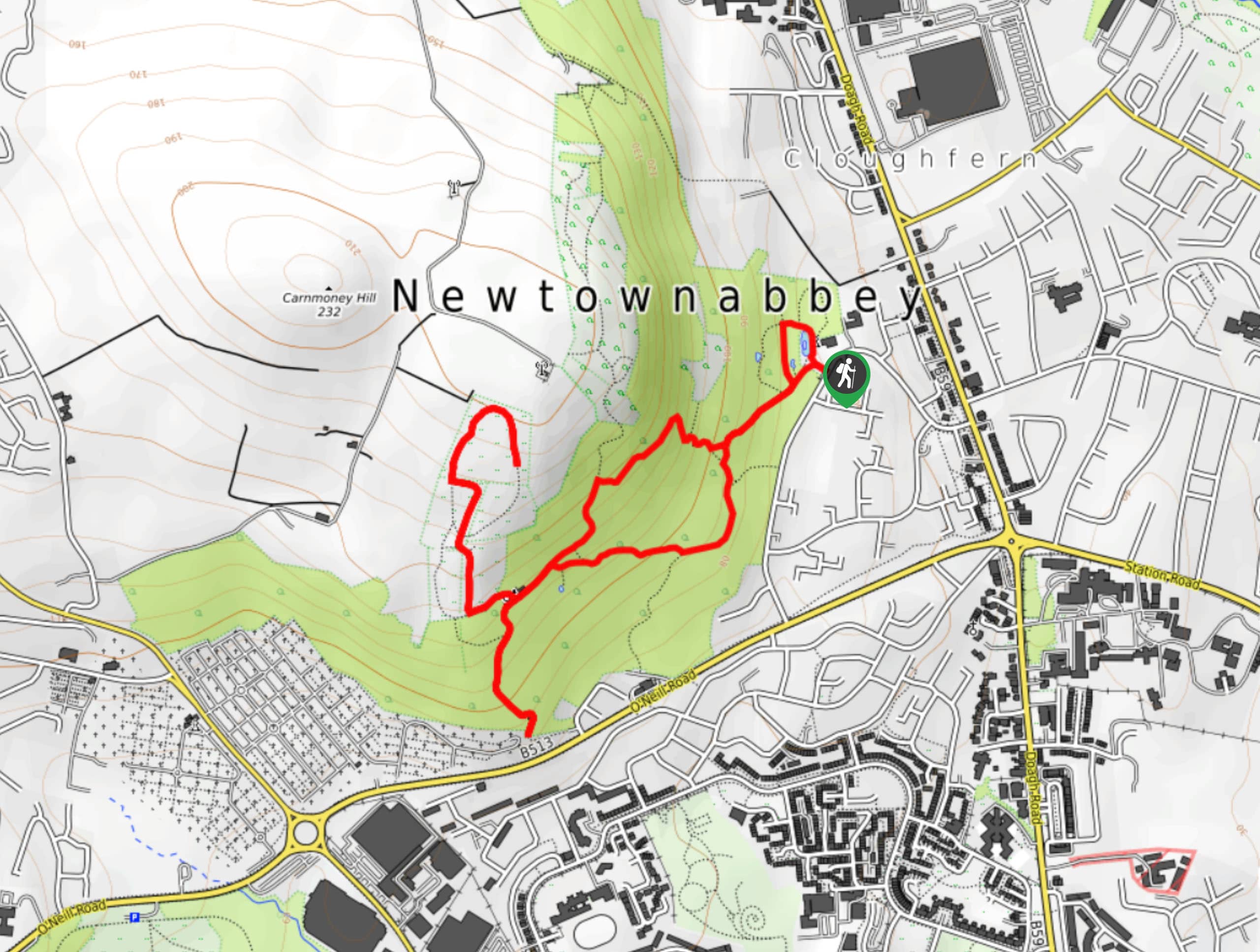 Carnmoney Hill Wood Walk Map