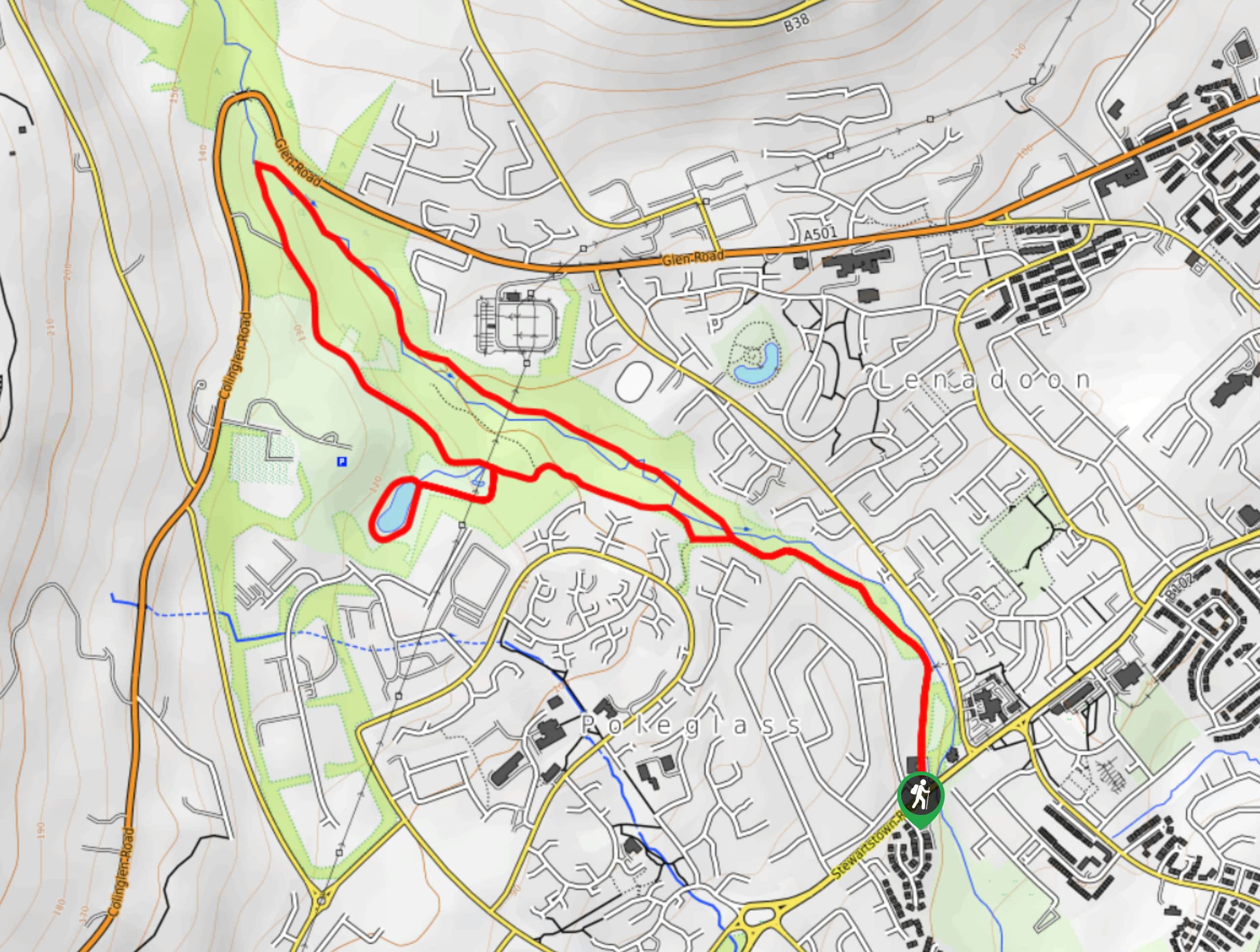 Colin Glen Forest Park Walk Map
