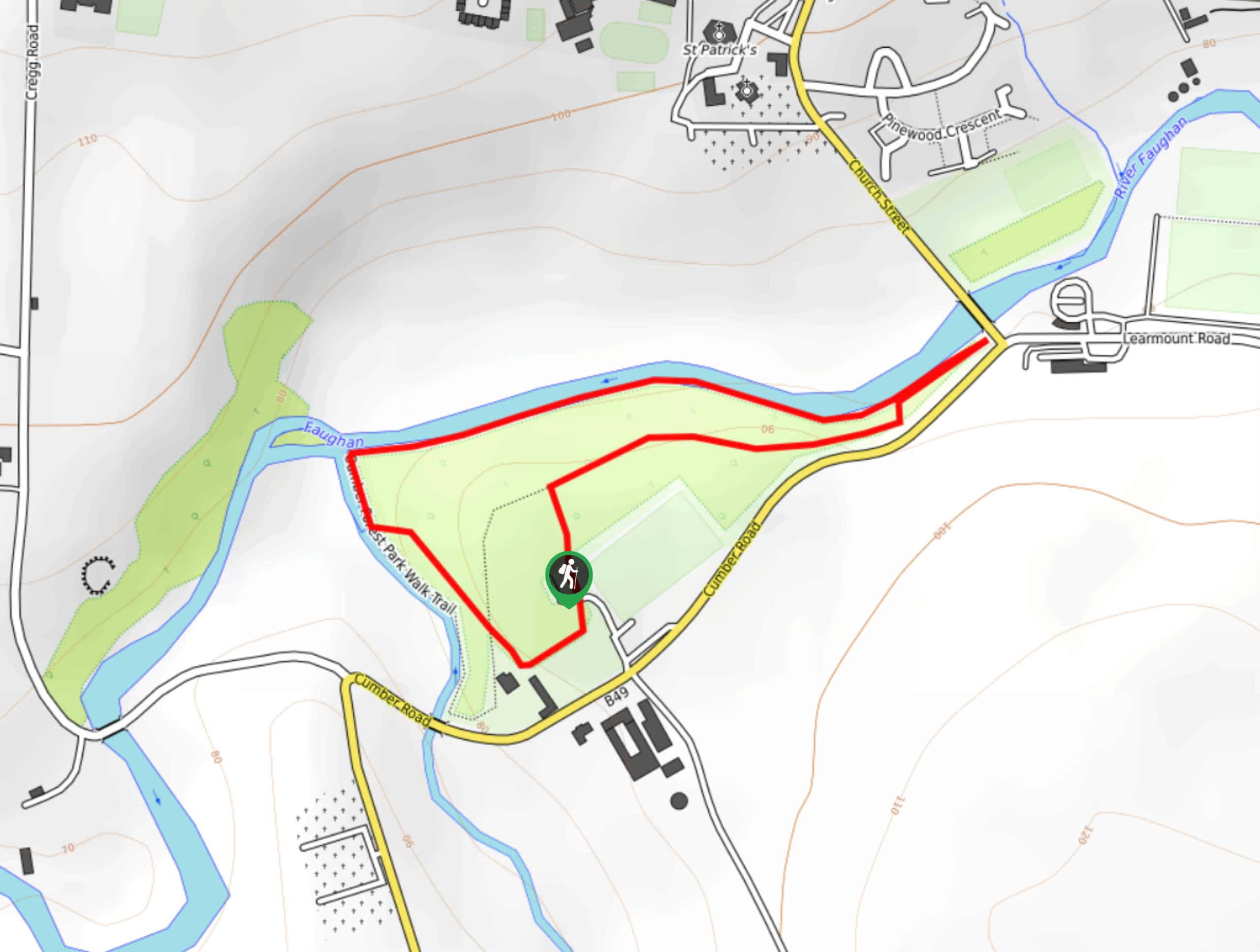 Cumber Forest Park Circular Walk Map