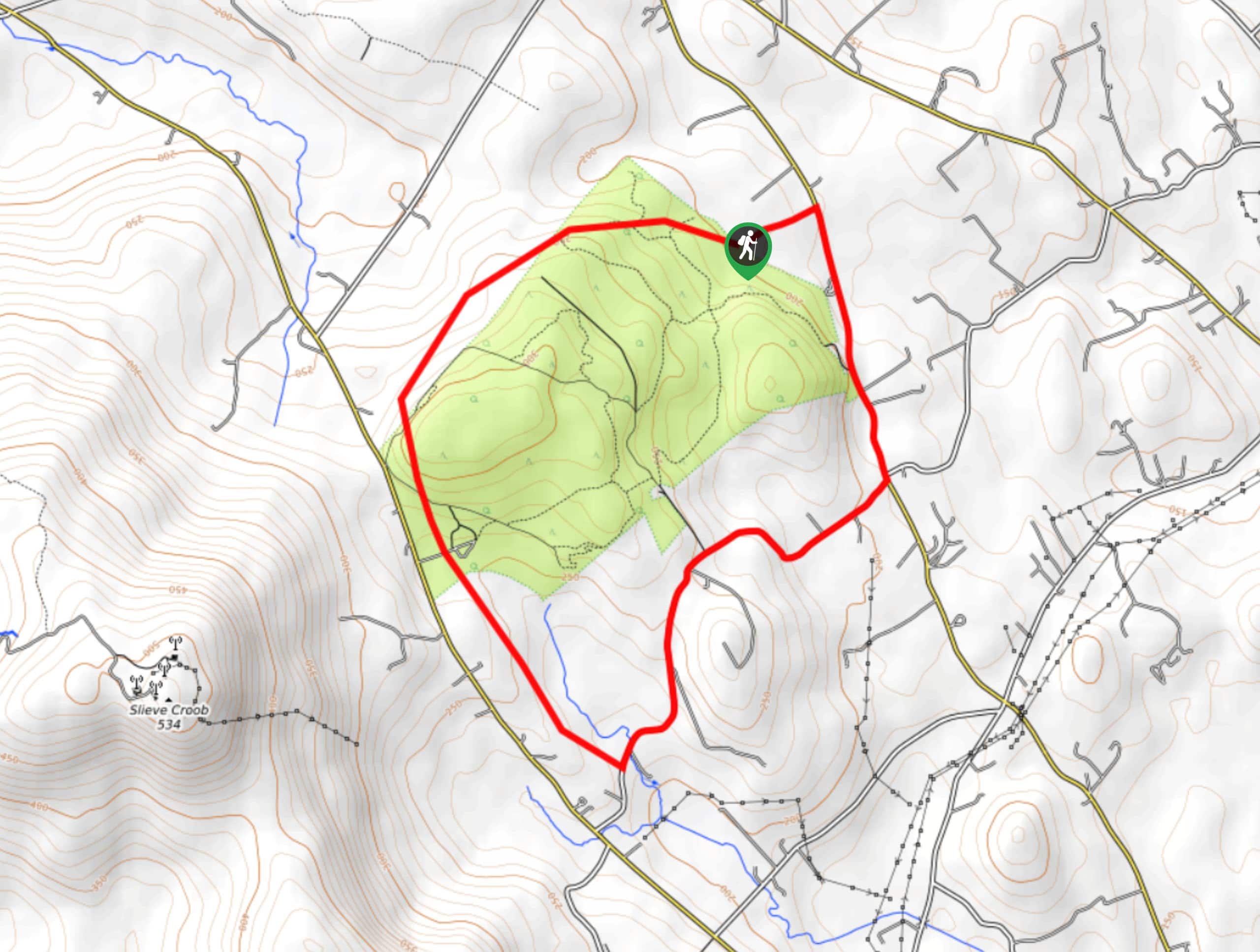 Drumkeeragh Forest Park Circular Walk Map