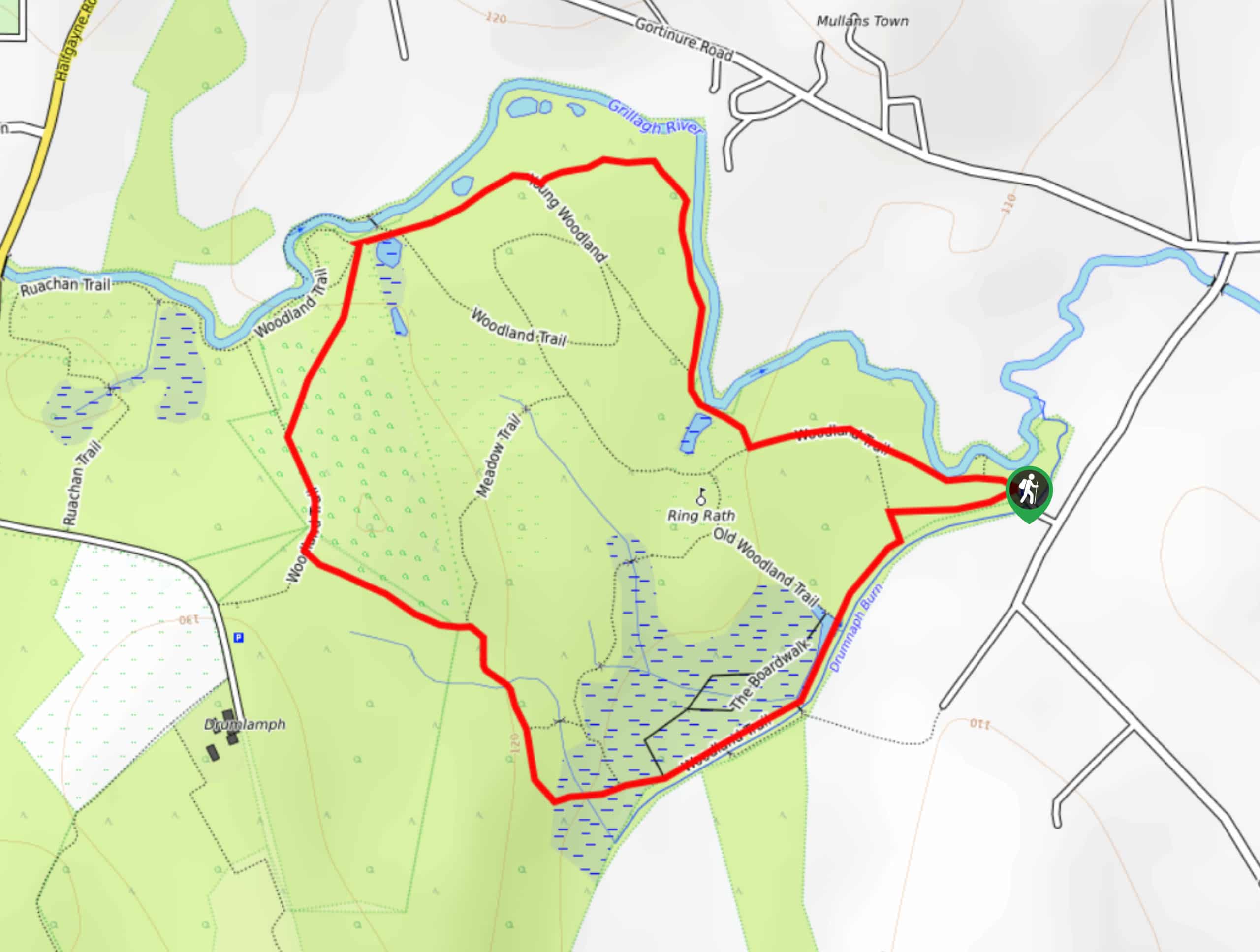 Drumnaph Nature Reserve Walk Map