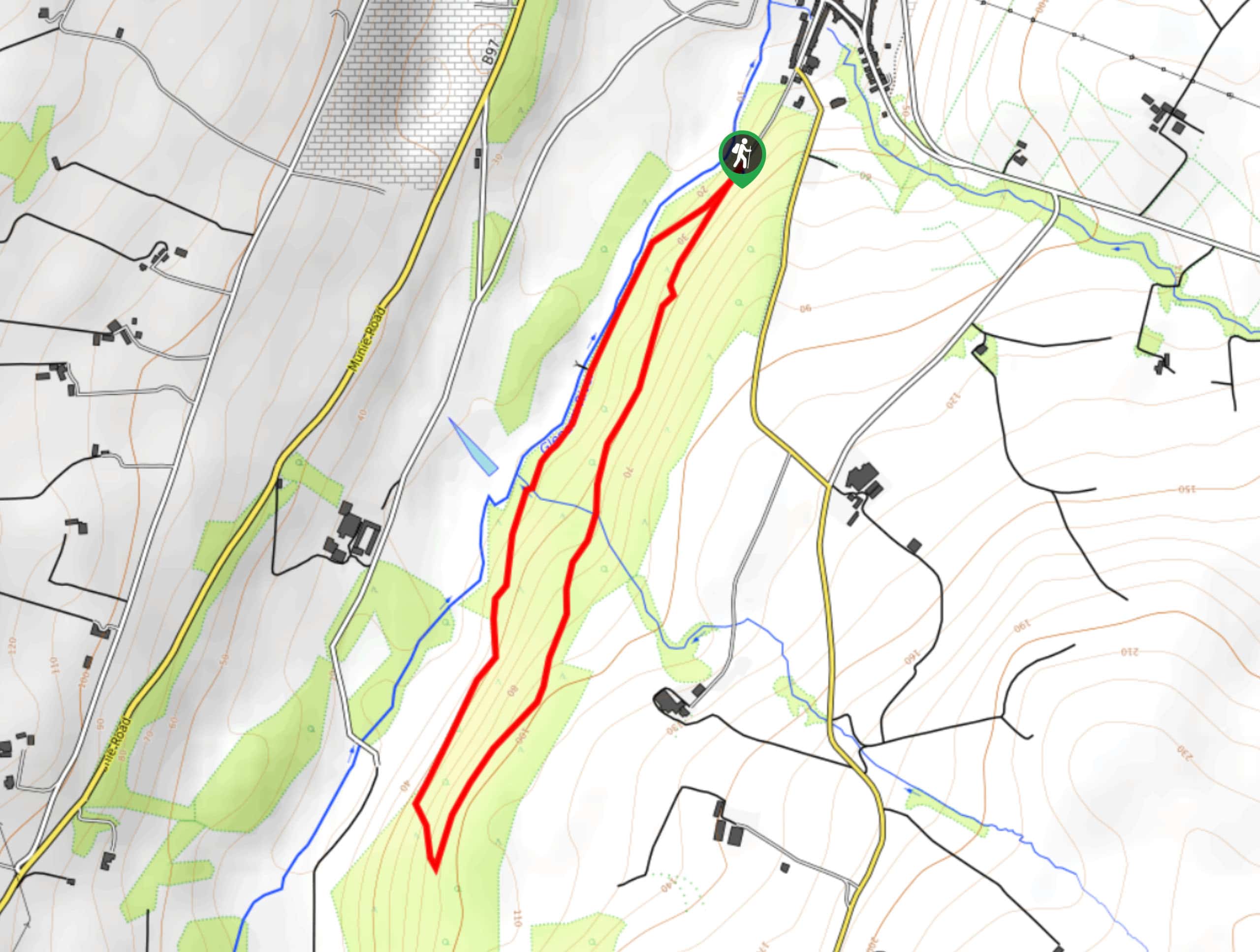 Glenarm River Path Map