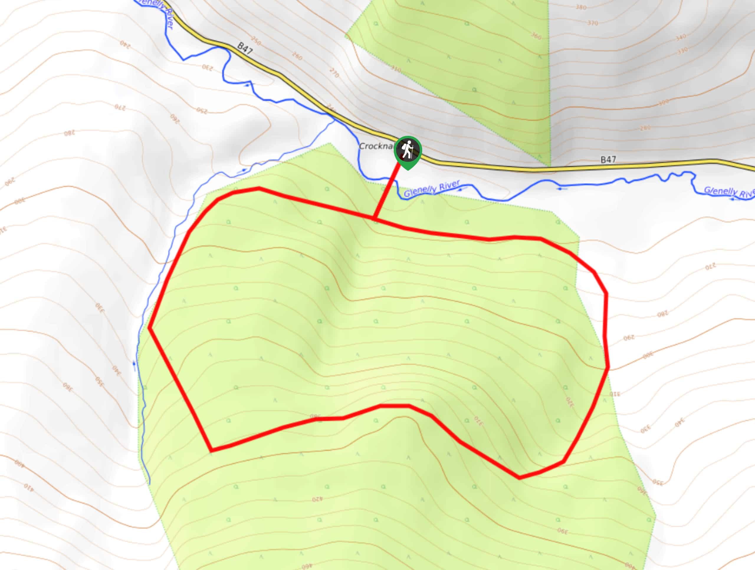 Goles Forest Circular Walk Map