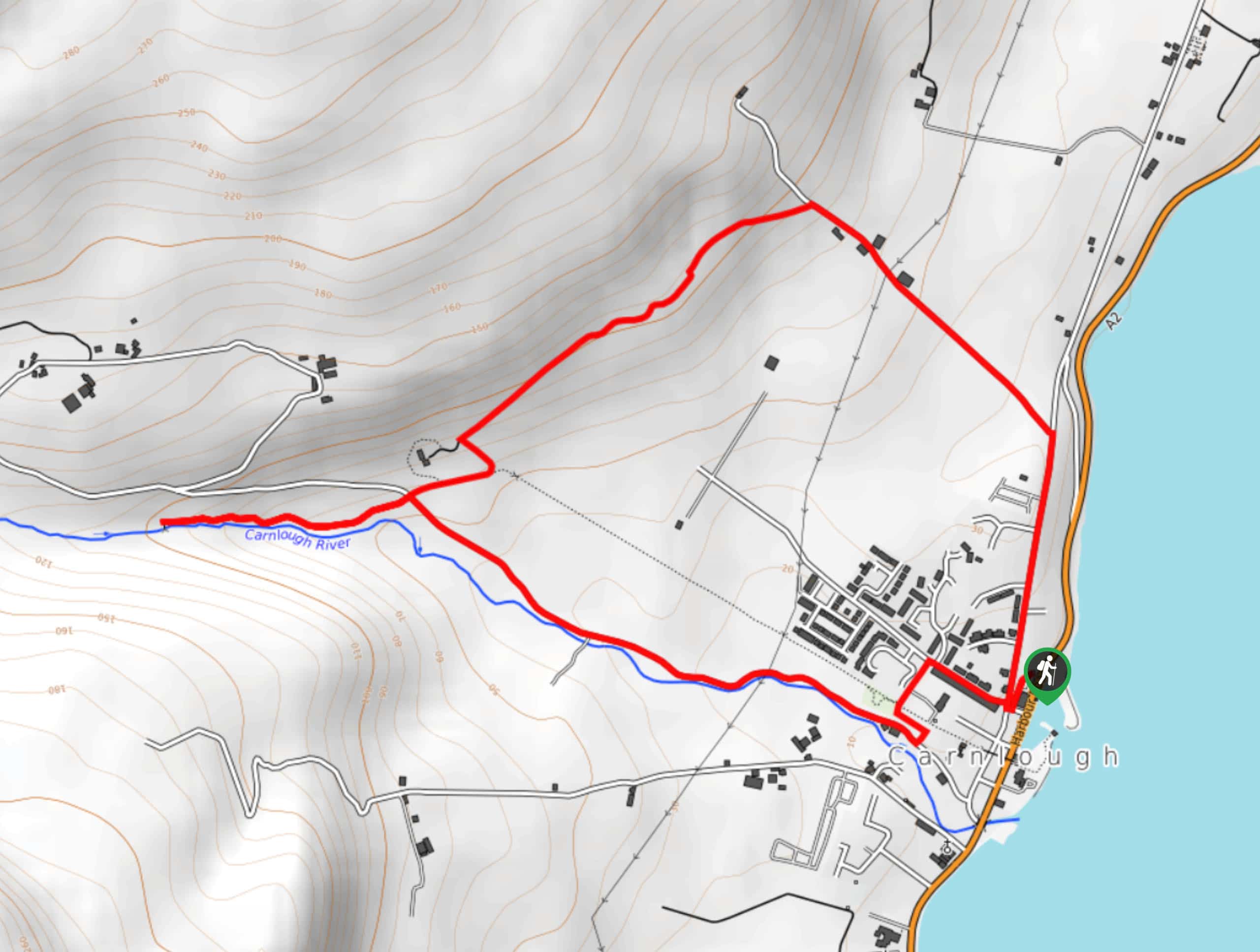 Gortin Quarry and Cranny Falls Circular Walk Map