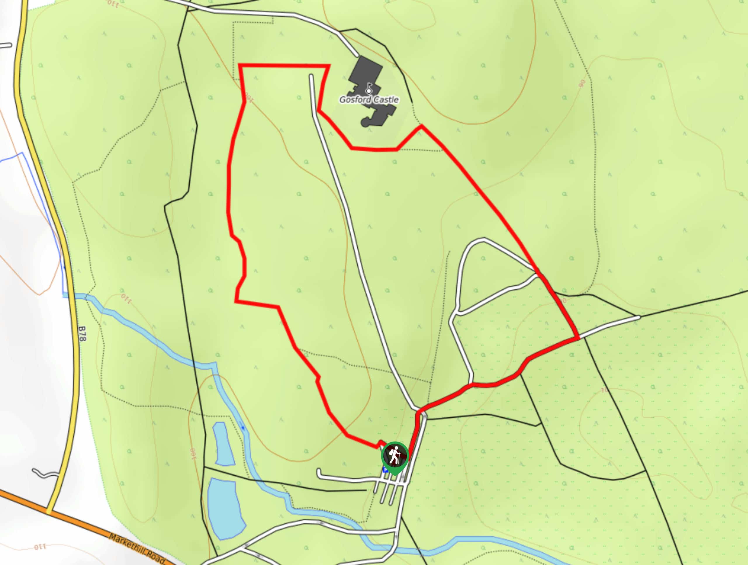 Gosford Forest Park Blue Path Map