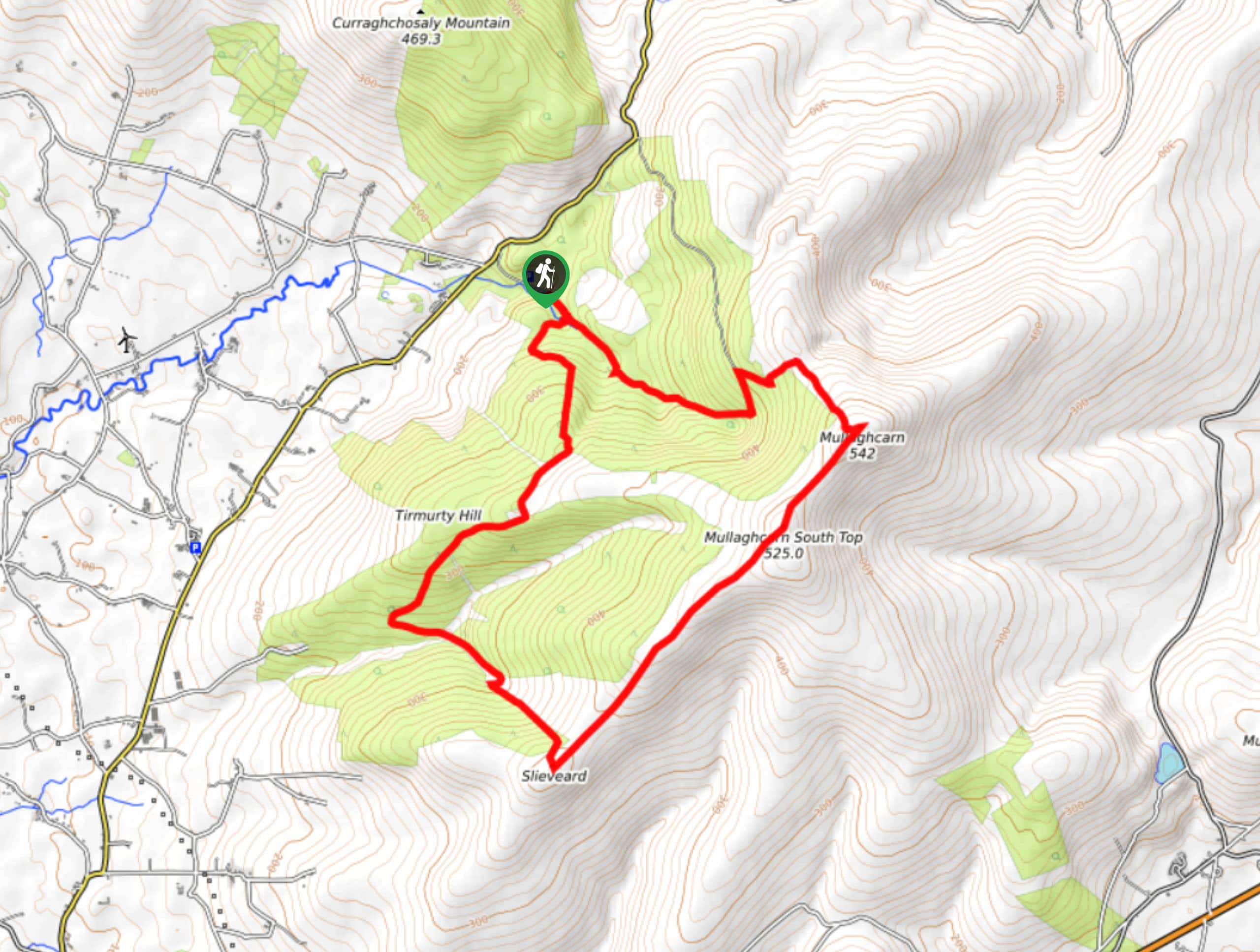 Mullaghcarn and Gortin Forest Walk Map