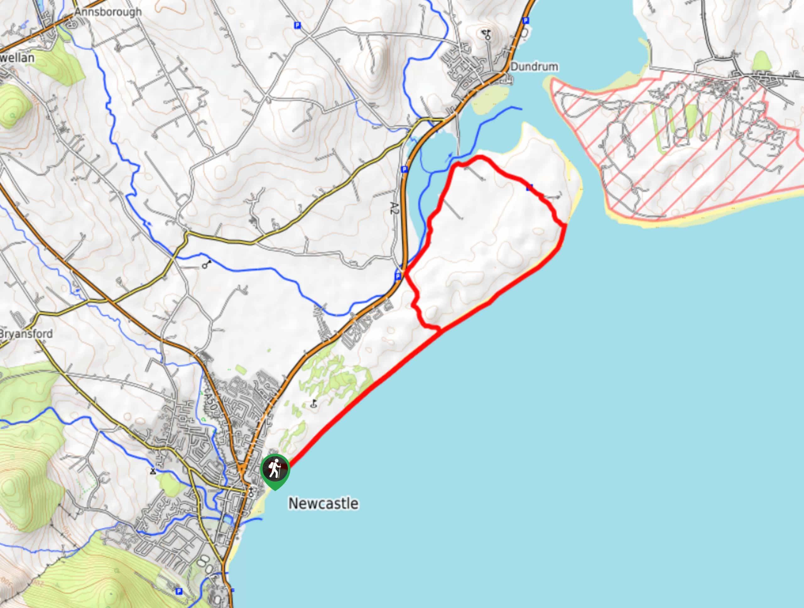 Newcastle Beach Walk Map