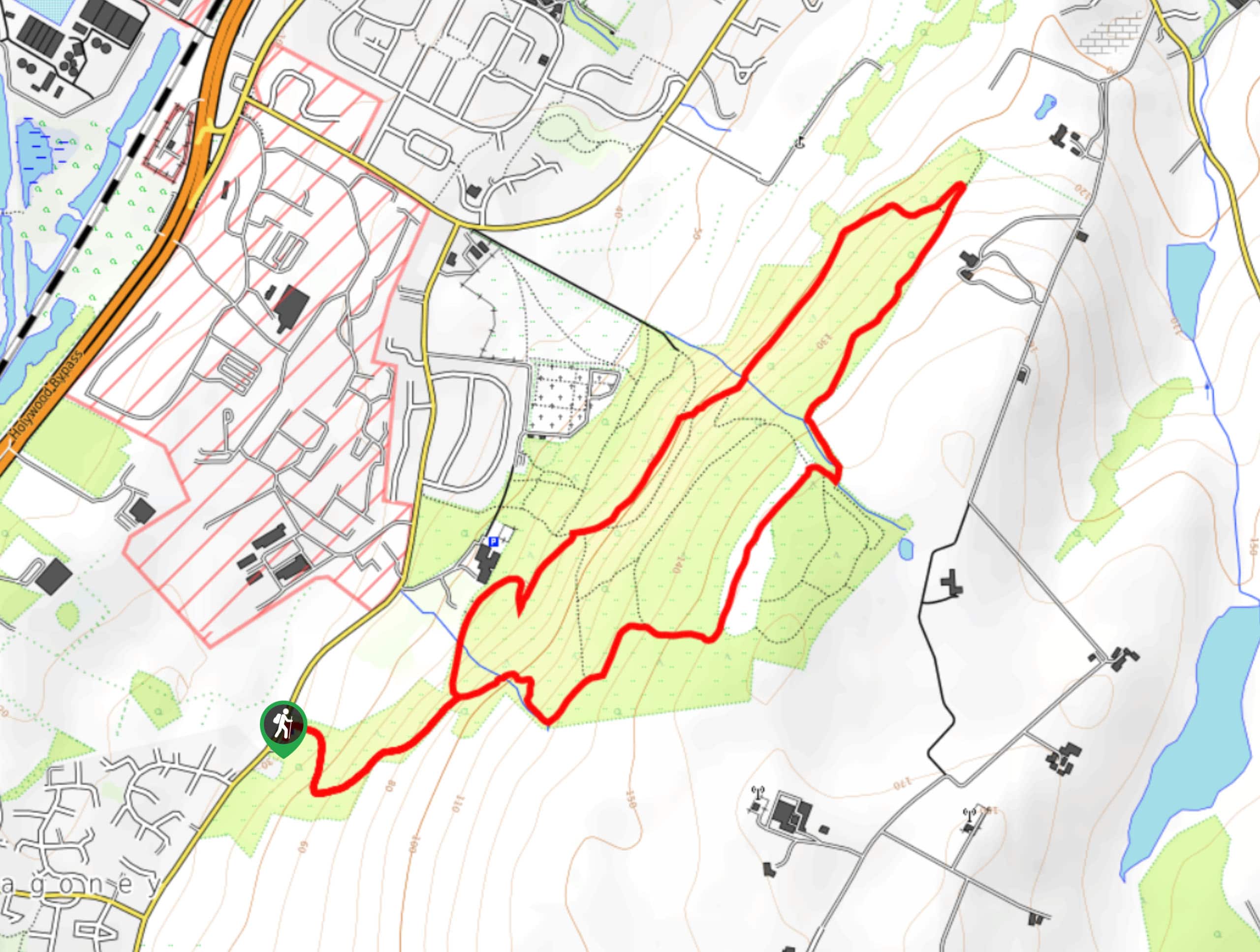 Redburn Country Park Circular Walk Map