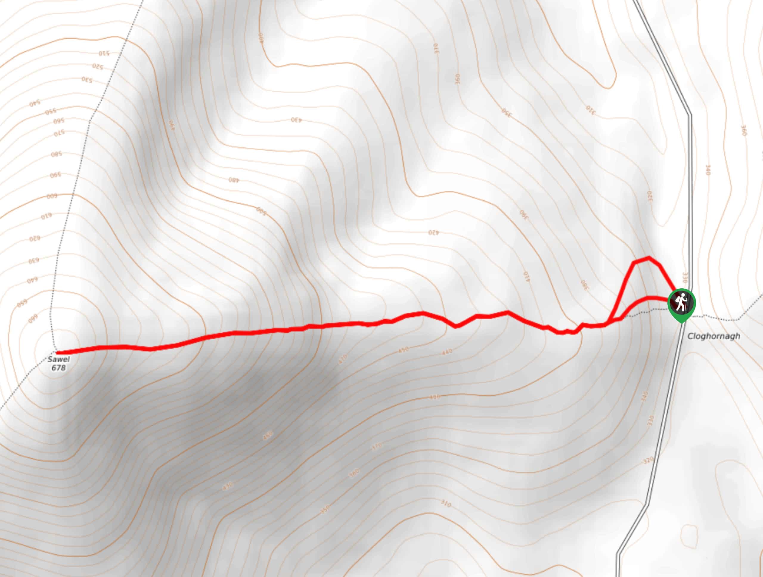 Sawel Mountain Trail Map