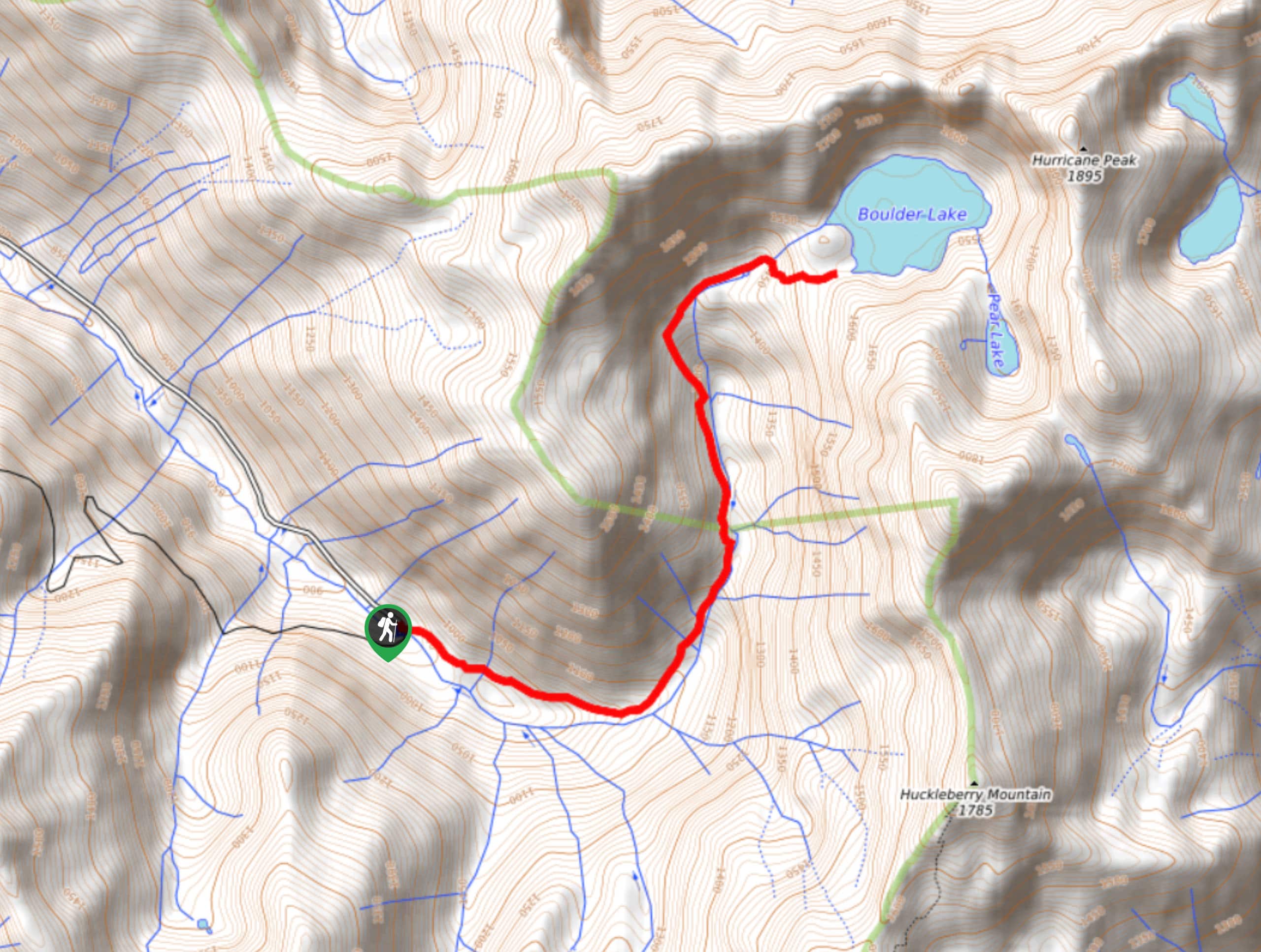 Boulder Lake Trail Map