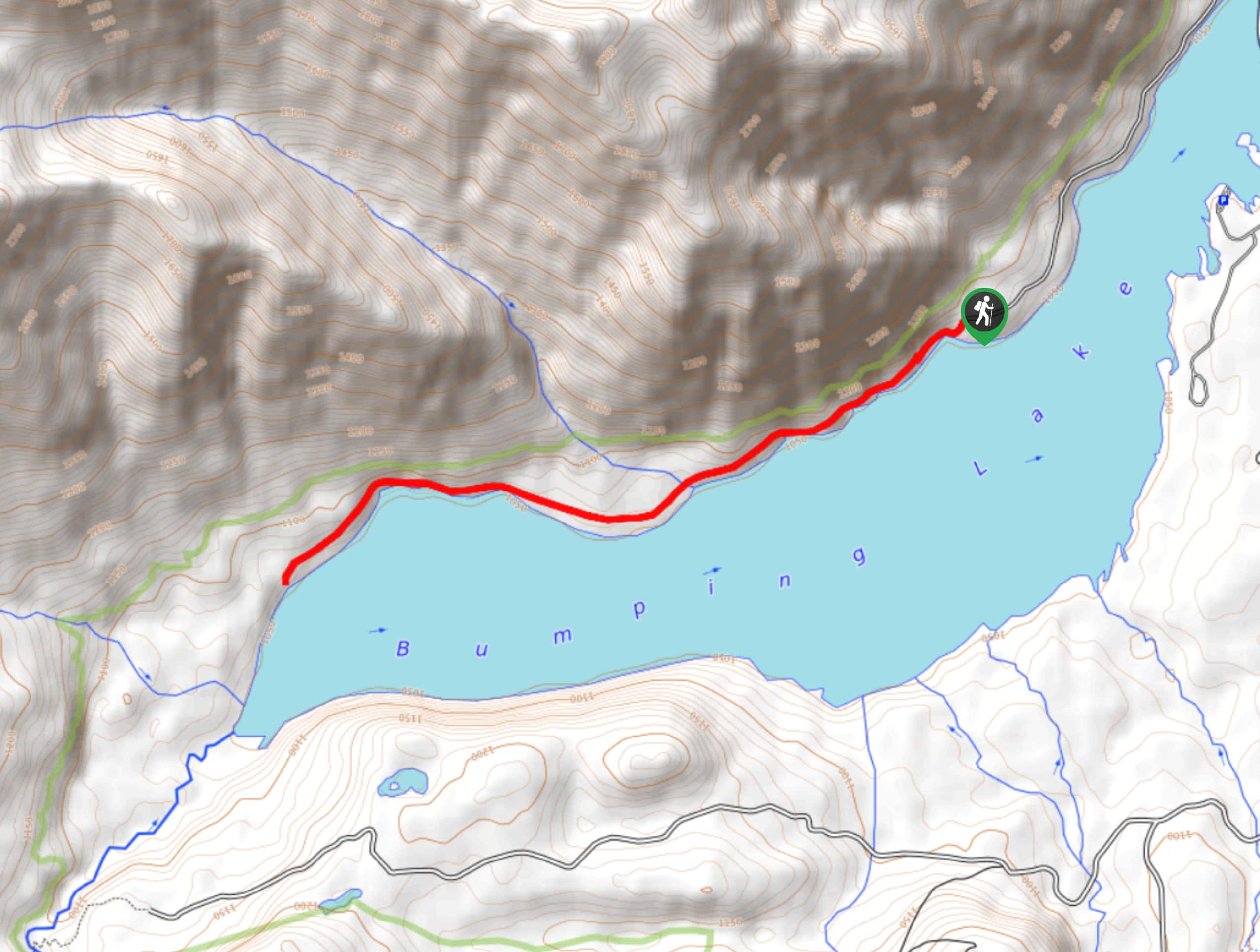 Bumping Lake Trail Map