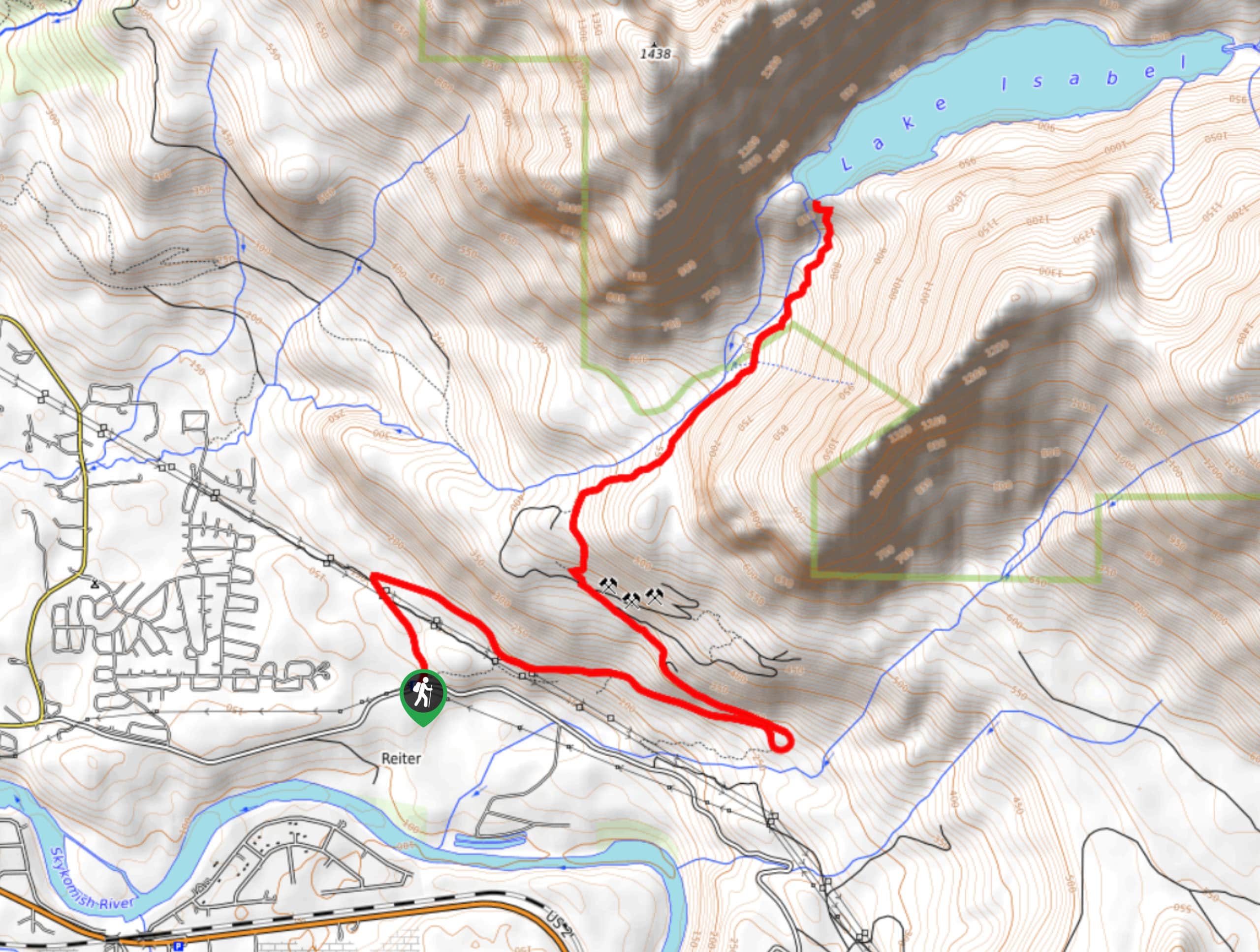 Lake Isabel Trail Map