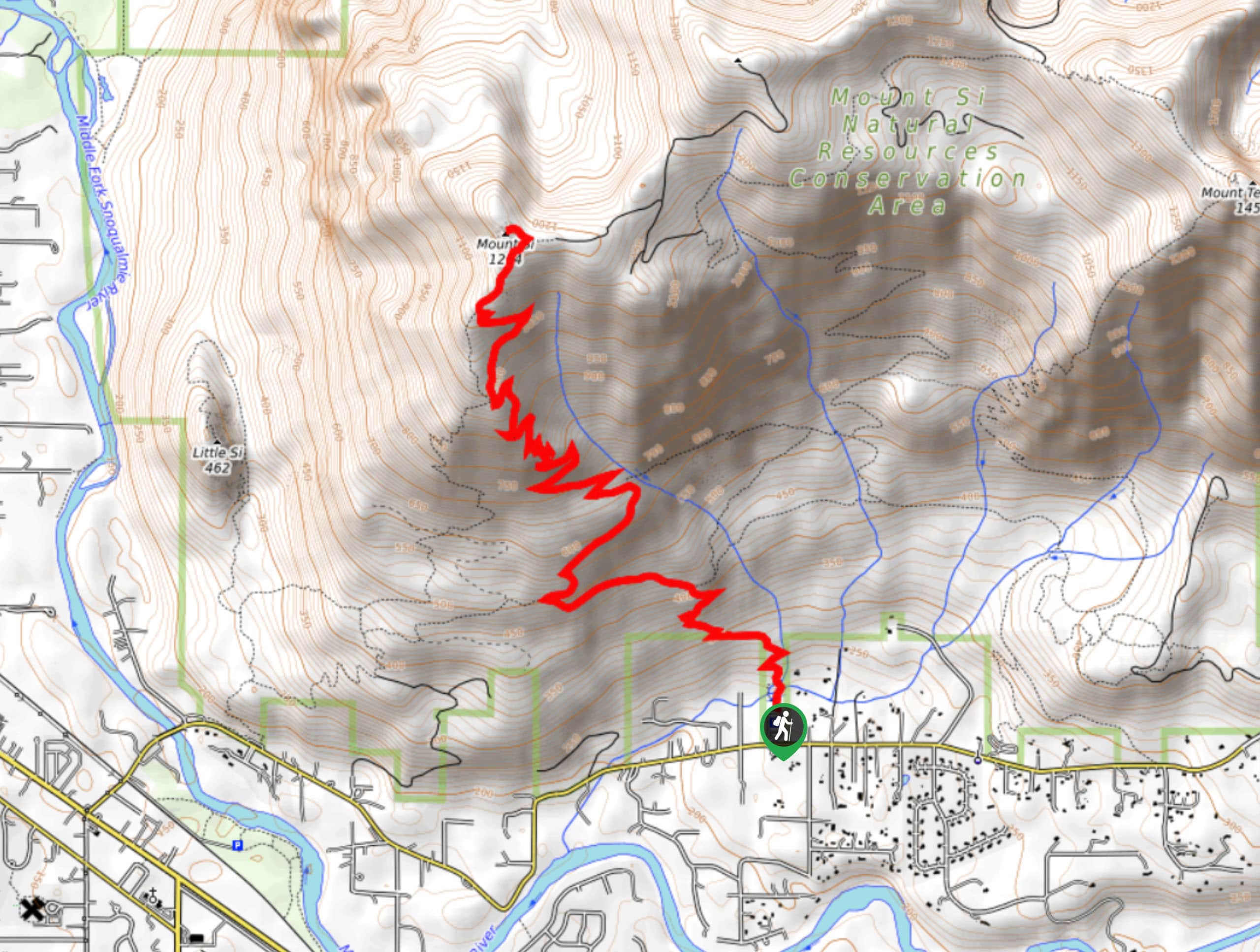 Mount Si Trail Map