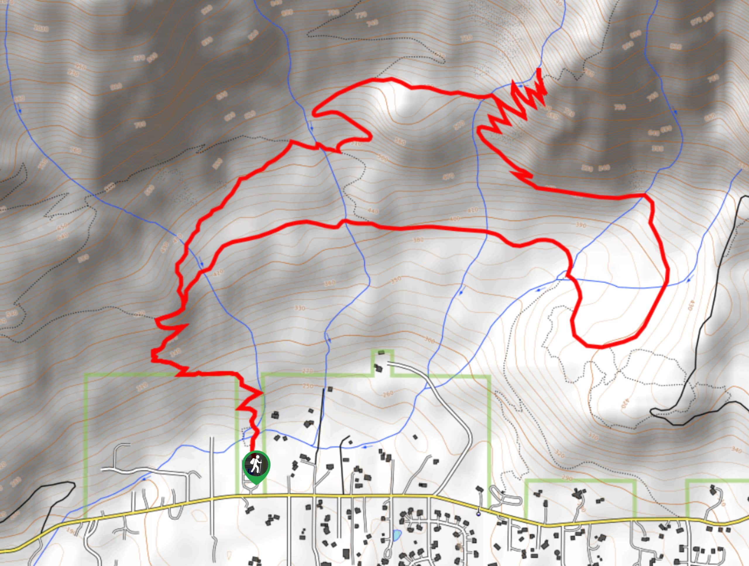 Teneriffe Falls via Mount Si Trail Map
