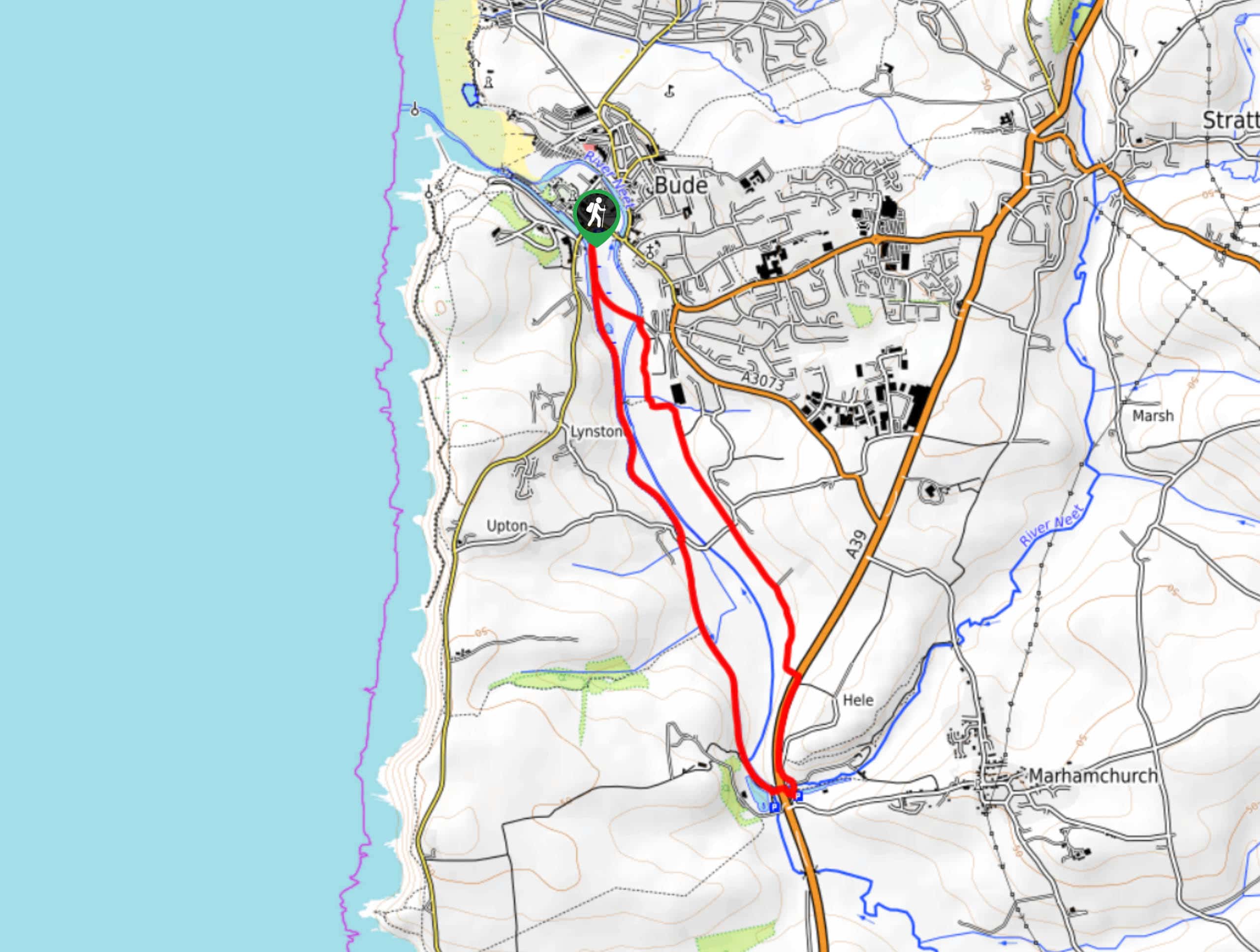 Bude Canal Trail Map