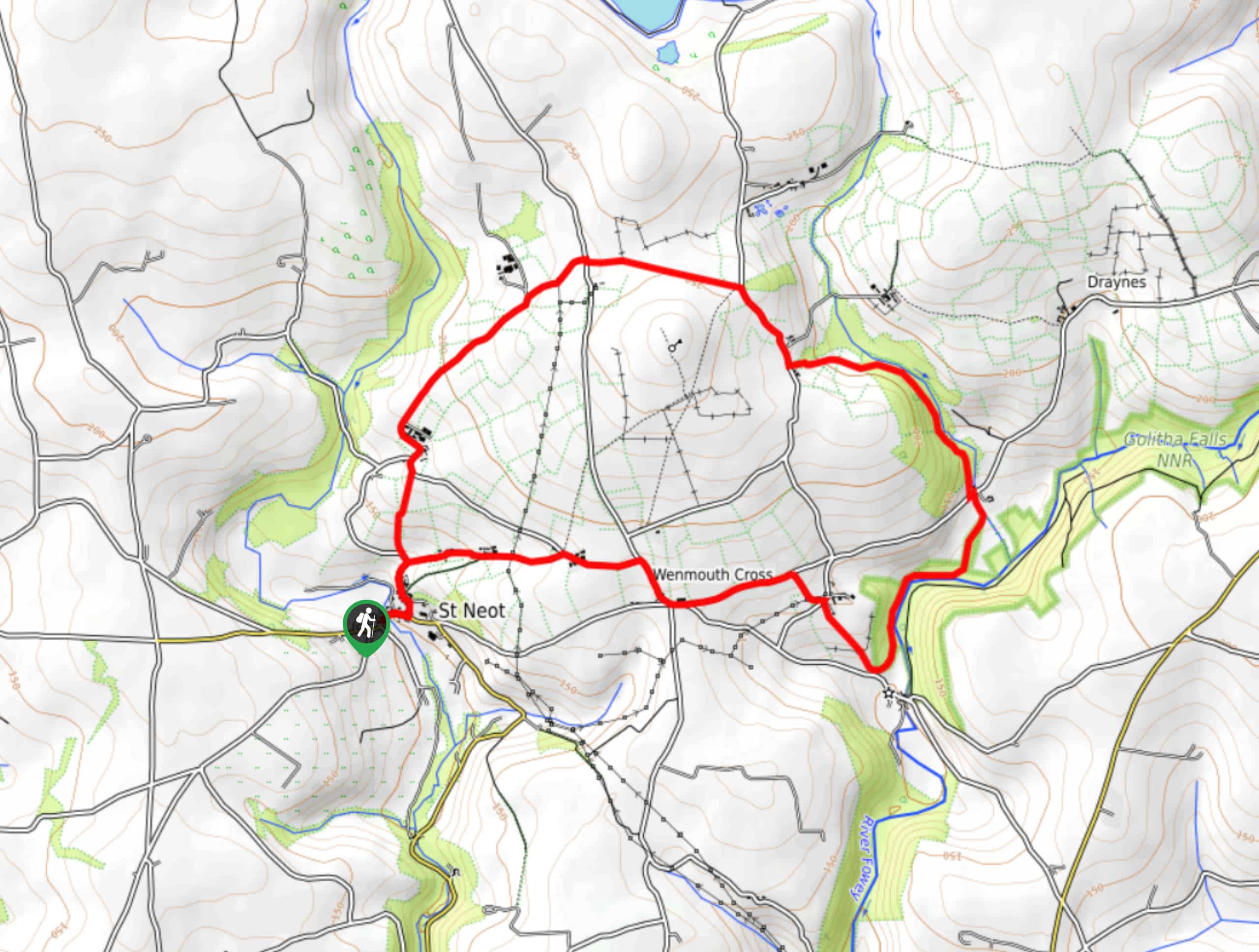 St Neot Two Valleys Circular Walk Map