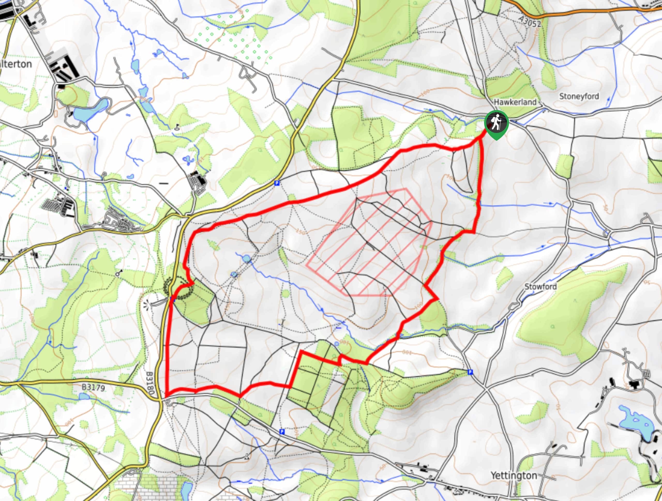 Colaton Raleigh Circular Walk Map