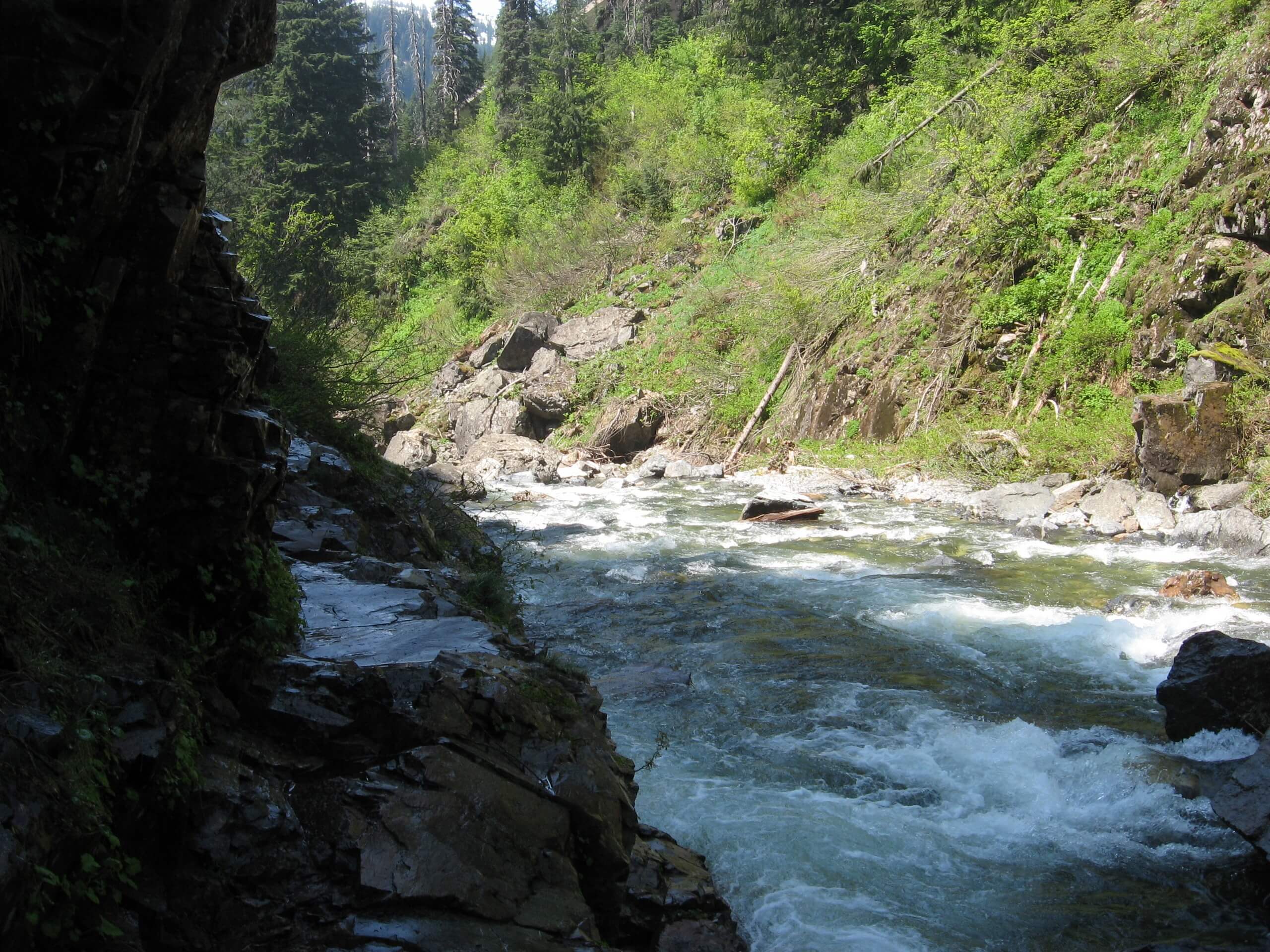 Franklin Falls via Wagonroad Trail