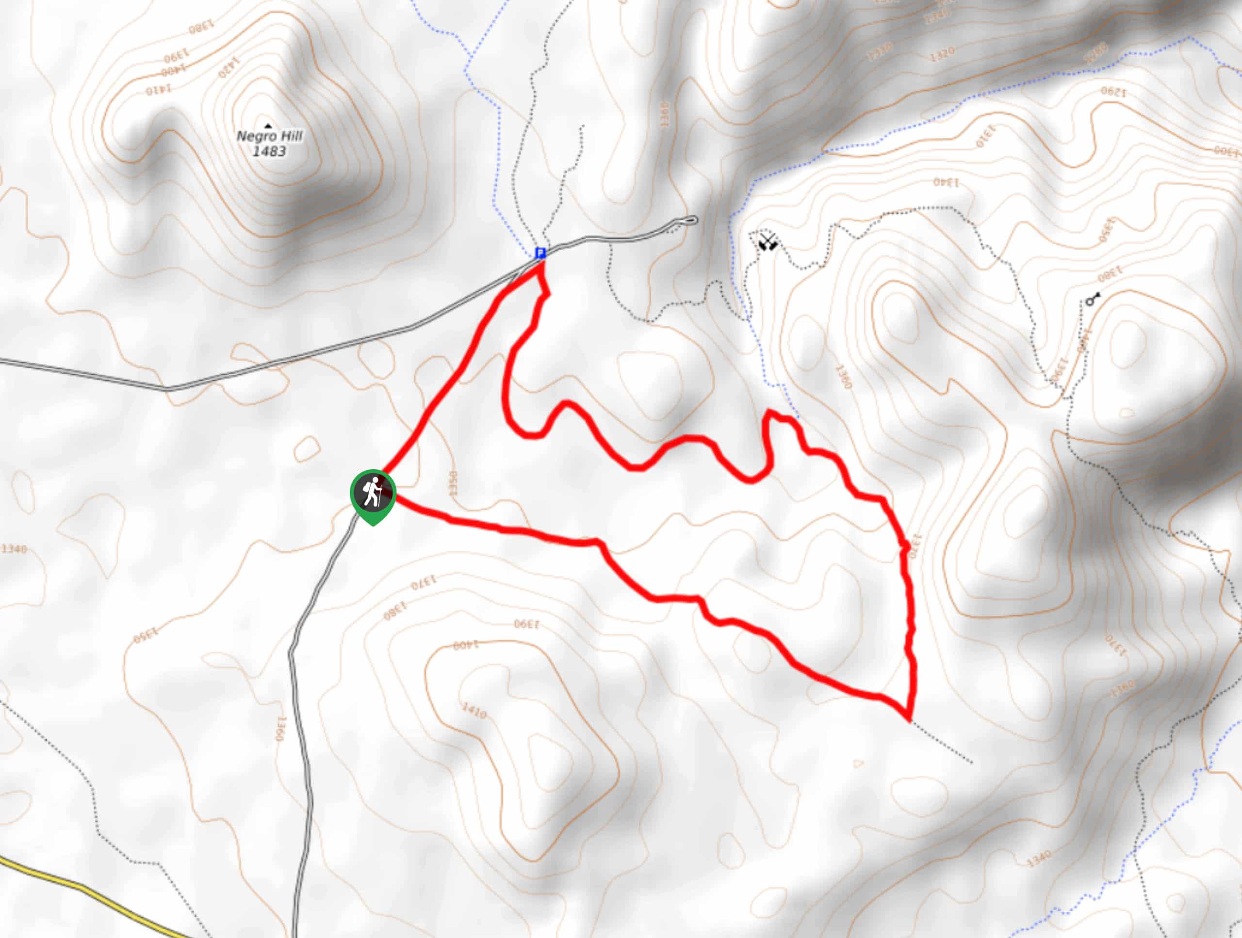 Lucky Boy Vista Trail To Elton Mine Trail Map