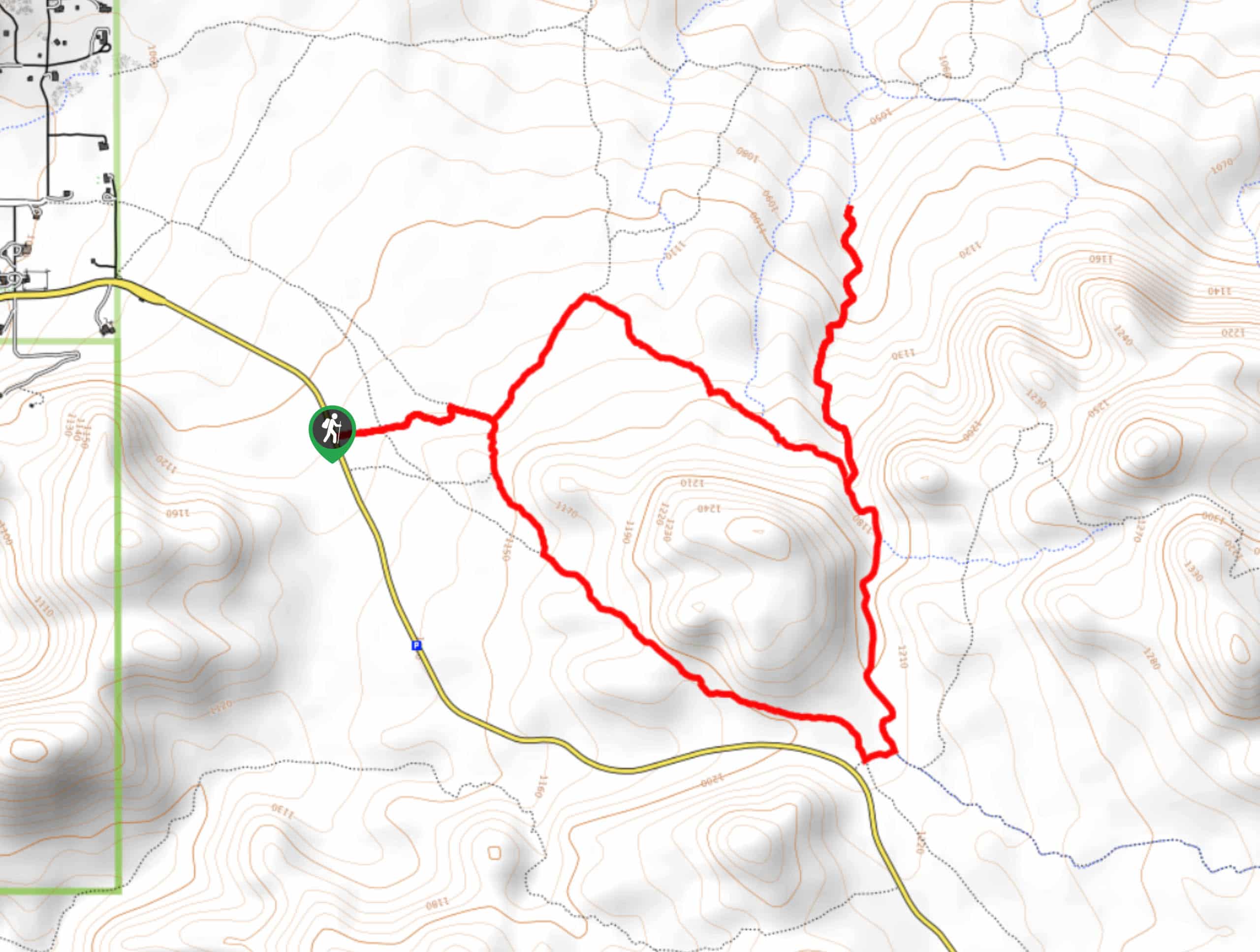 North Trail and North Canyon Trail Map
