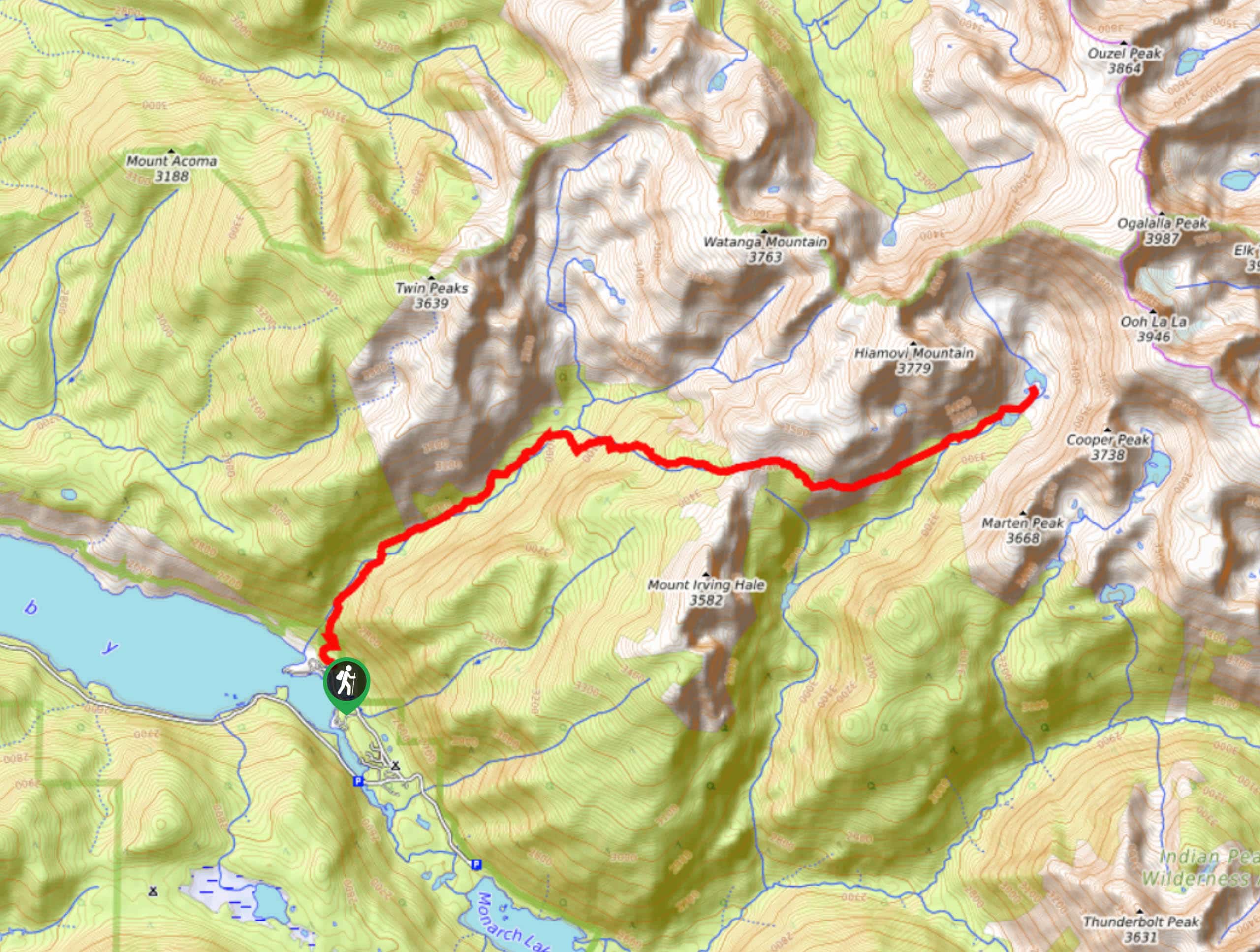 Stone Lake and Upper Lake Trail Map
