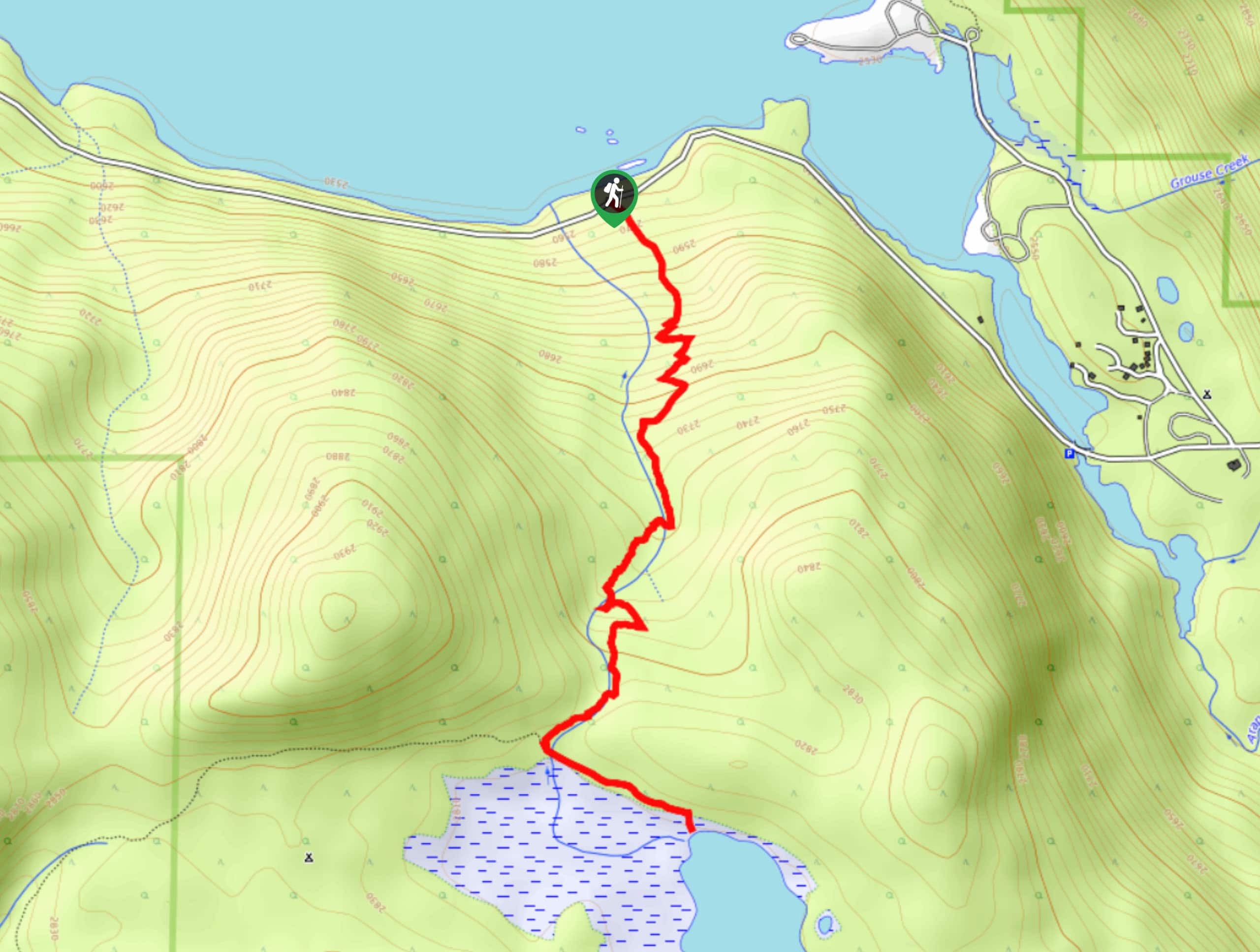 Strawberry Lake Hike Map