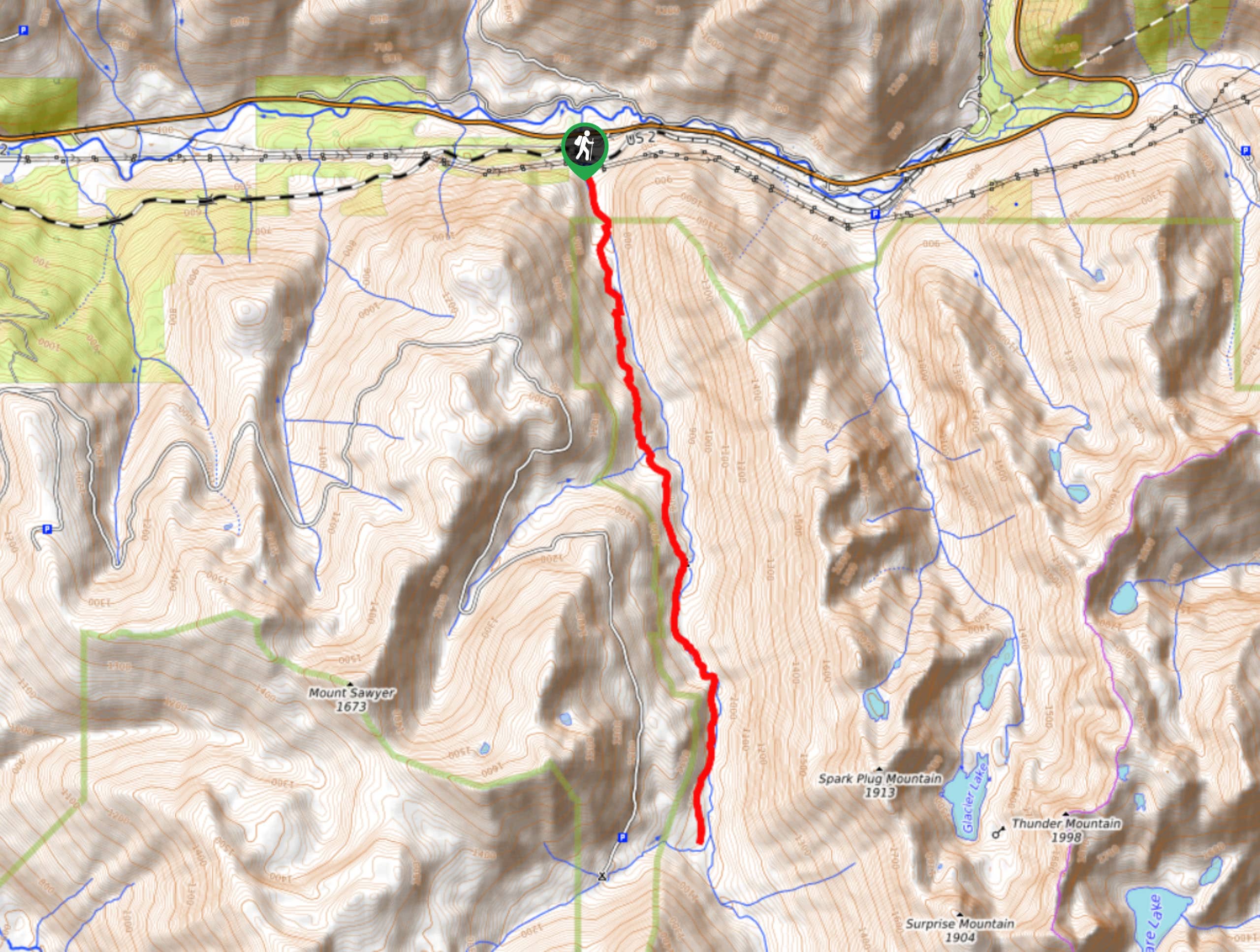 Deception Creek Trail Map