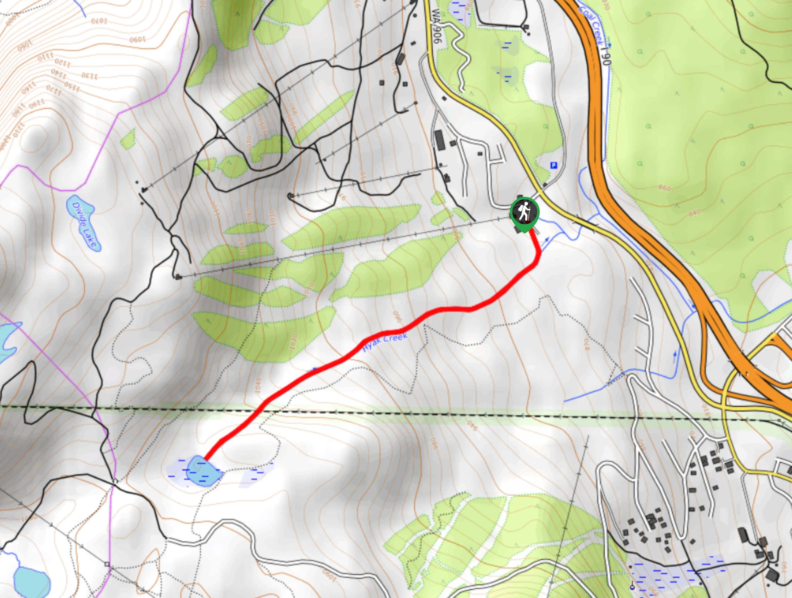 Hyak Creek Trail Map