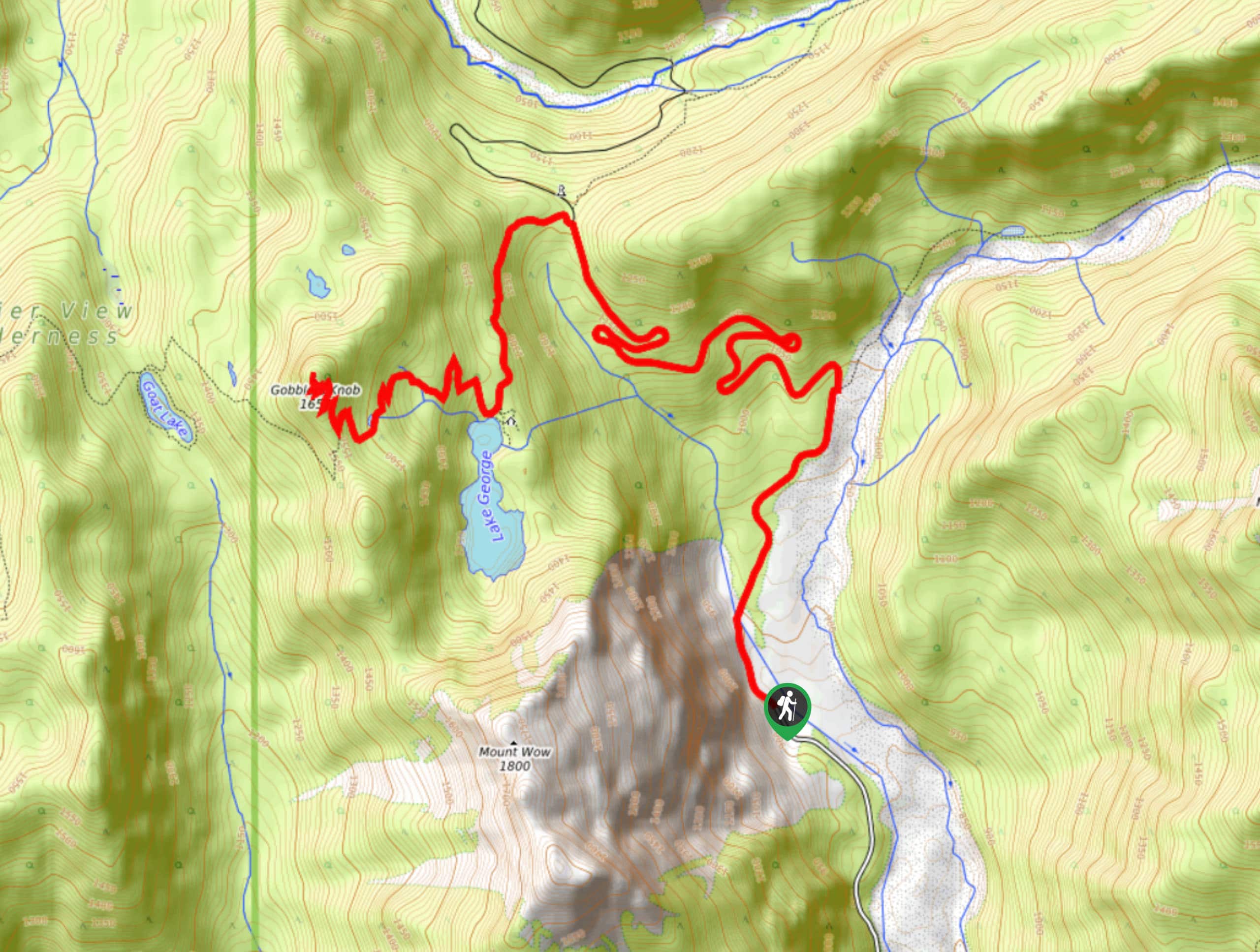 Gobblers Knob Fire Lookout Map