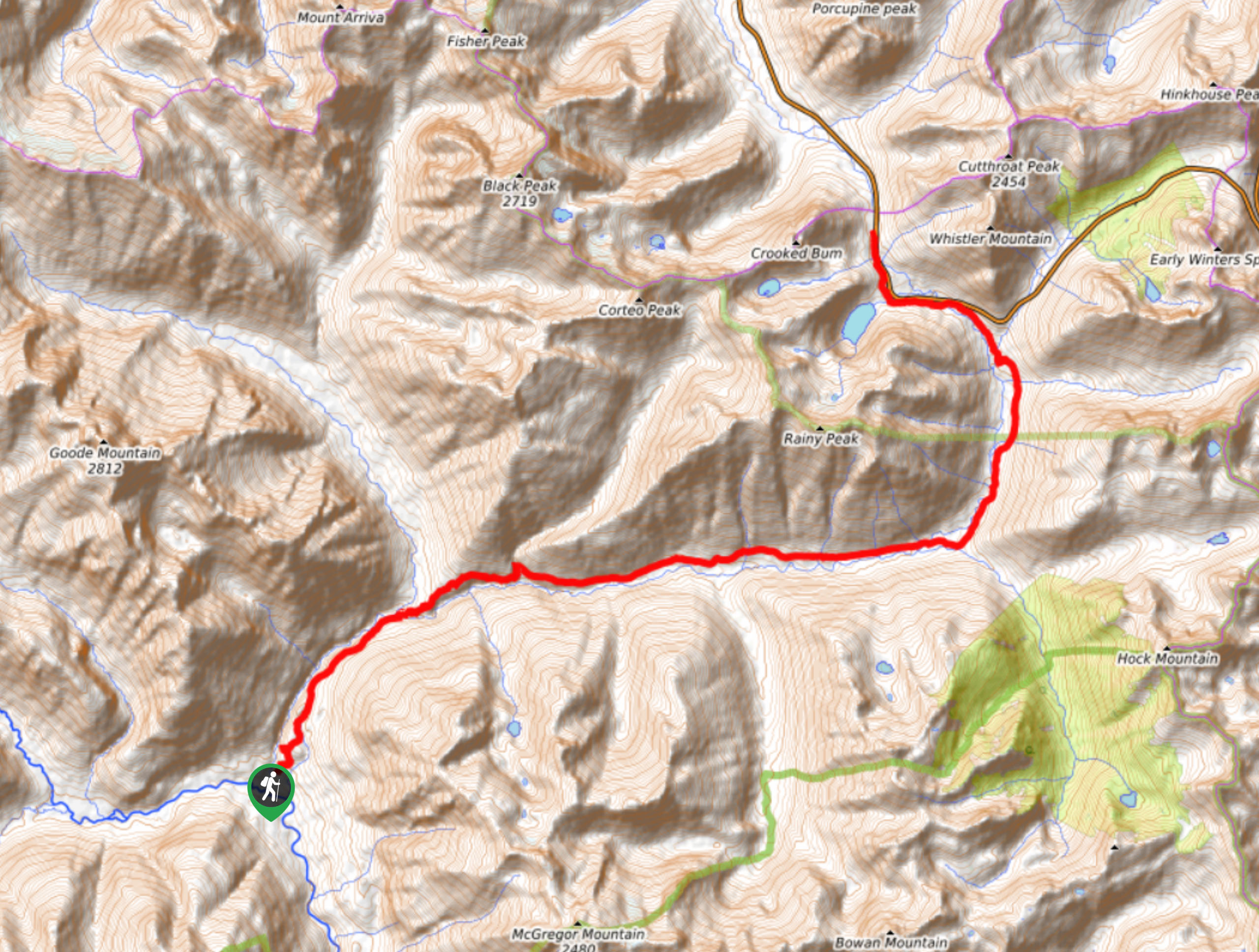 Bridge Creek Trail Map