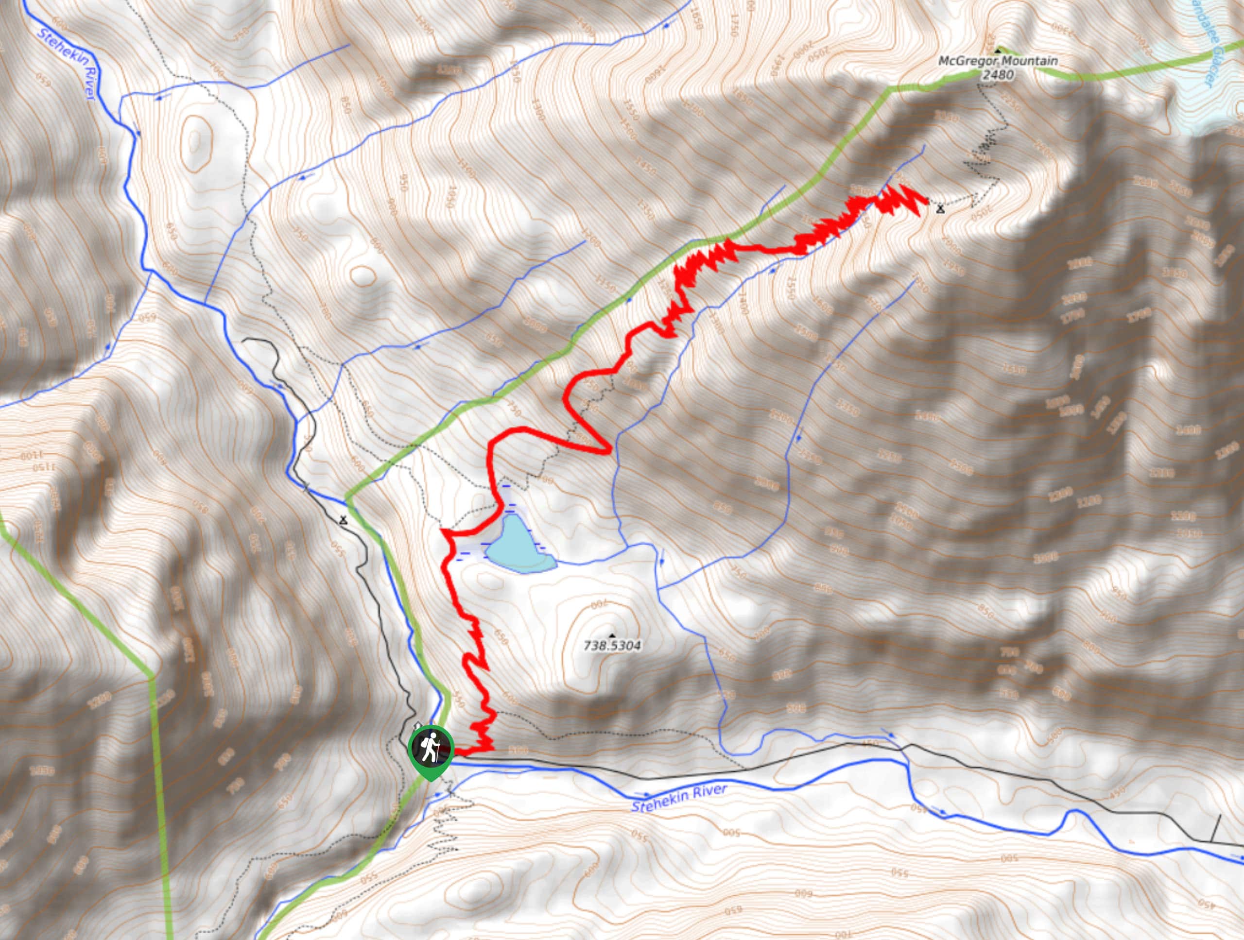 McGregor Mountain Trail Map
