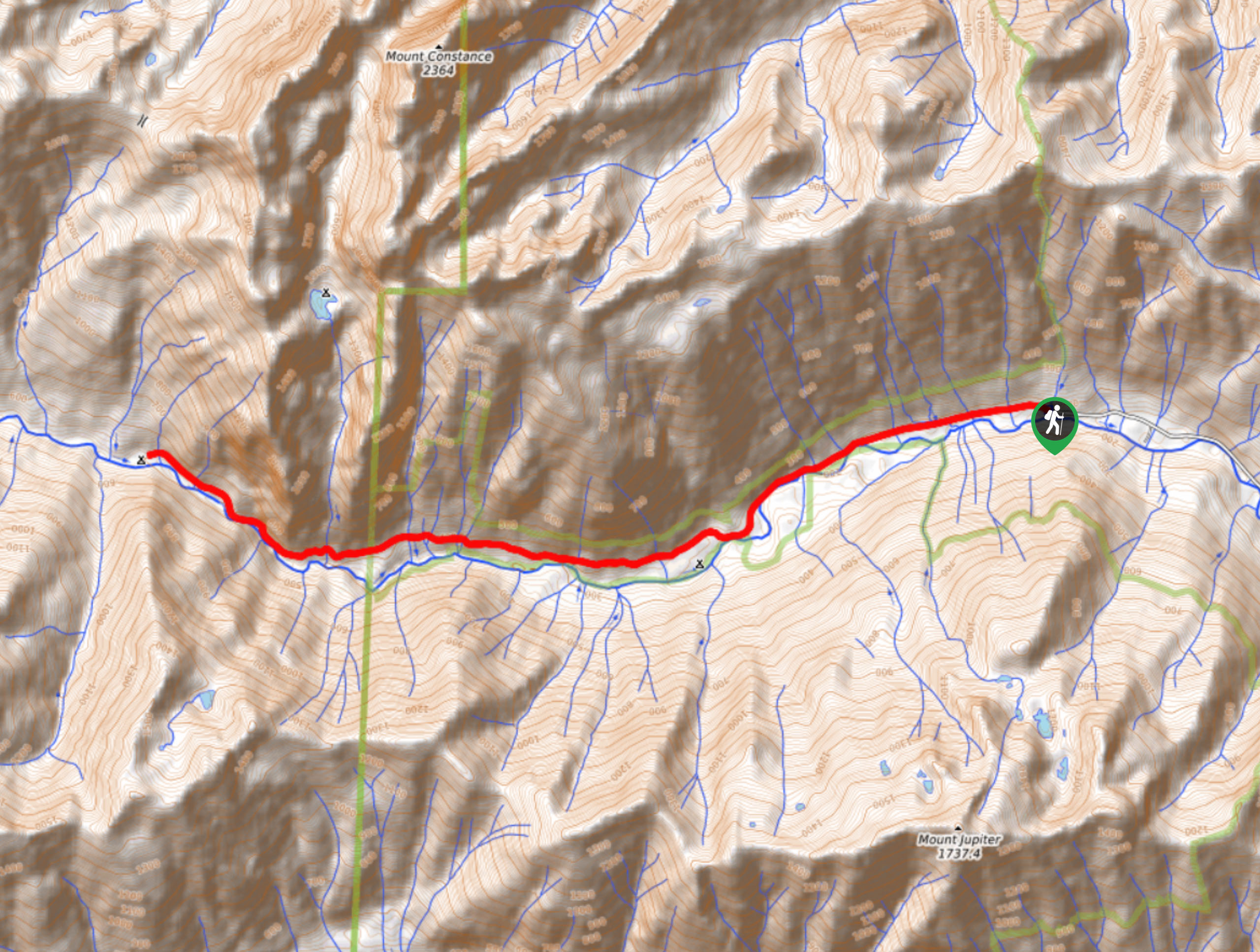 Dosewallips River Road Trail Map
