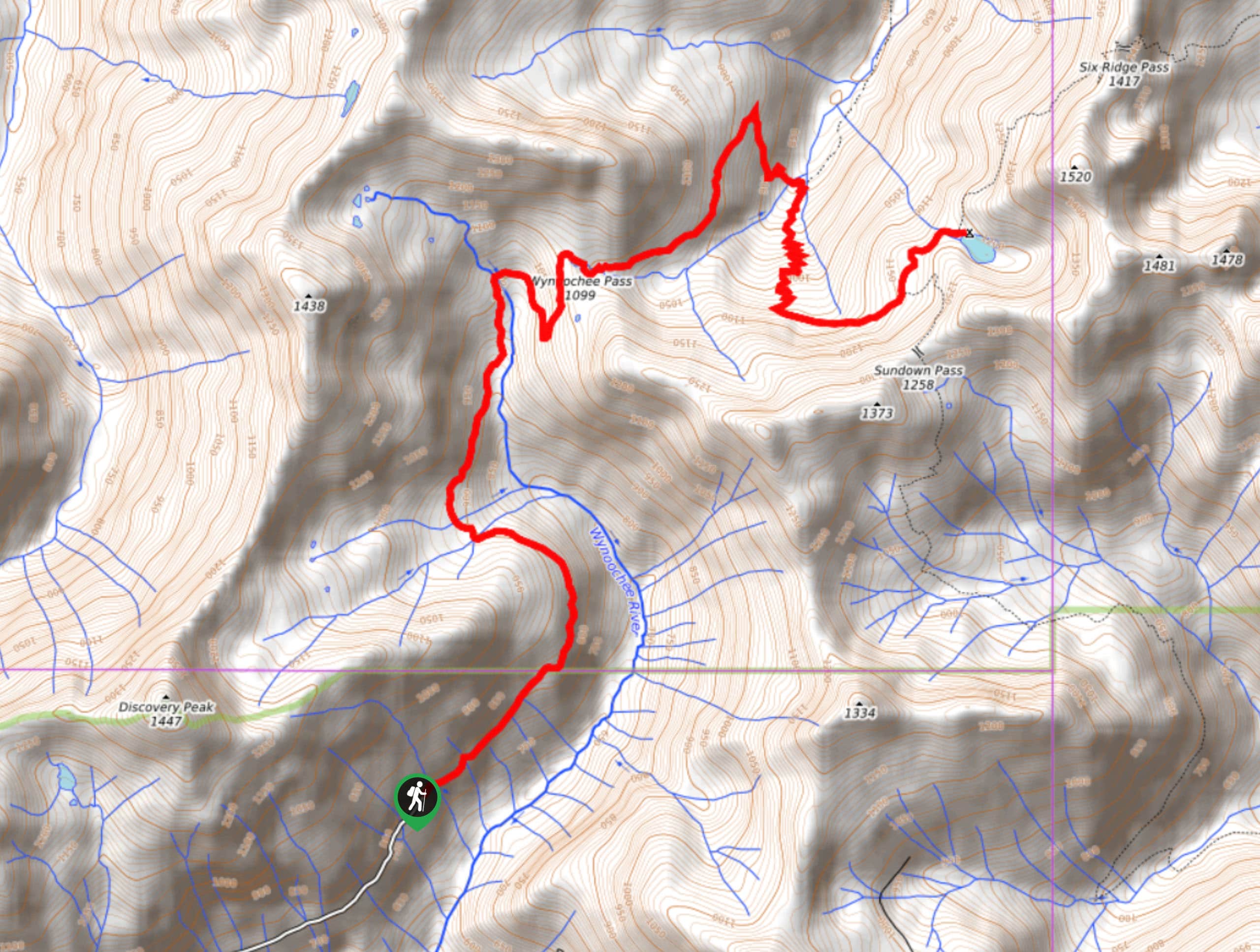Lake Sundown Trail Map