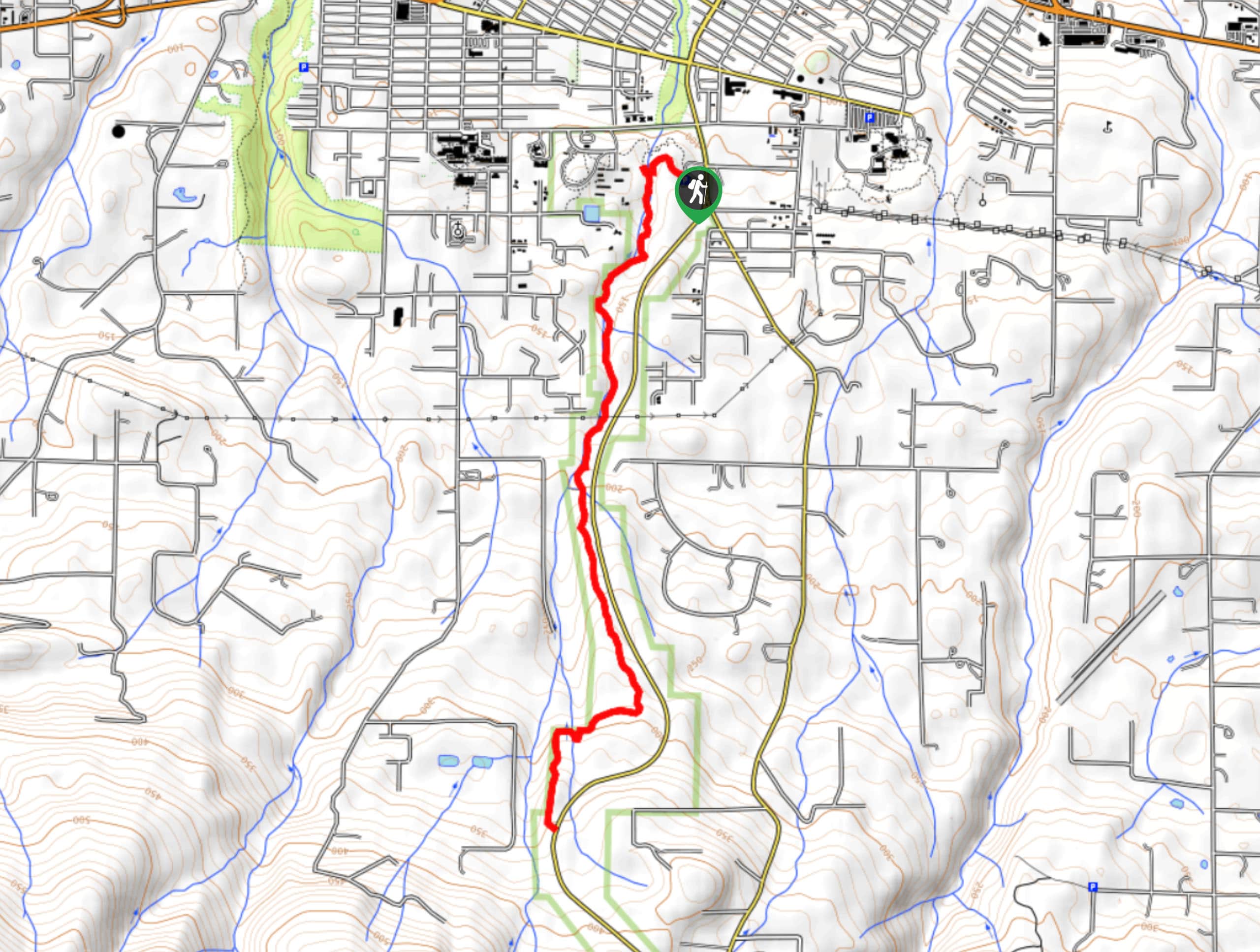 Peabody Creek Trail Map