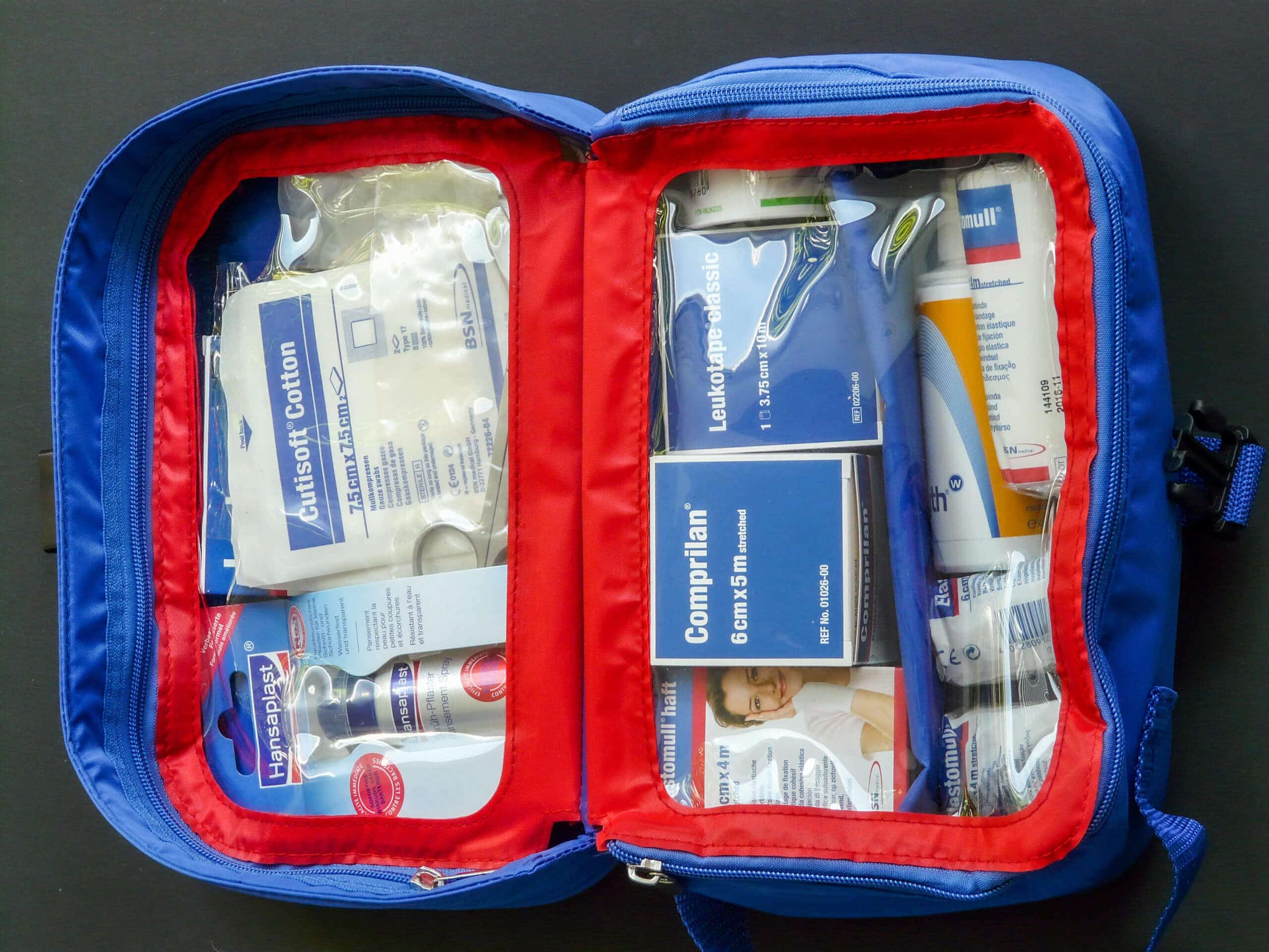 Camino de Santiago packing list first aid kit bandaids bandages antiseptic medical supplies