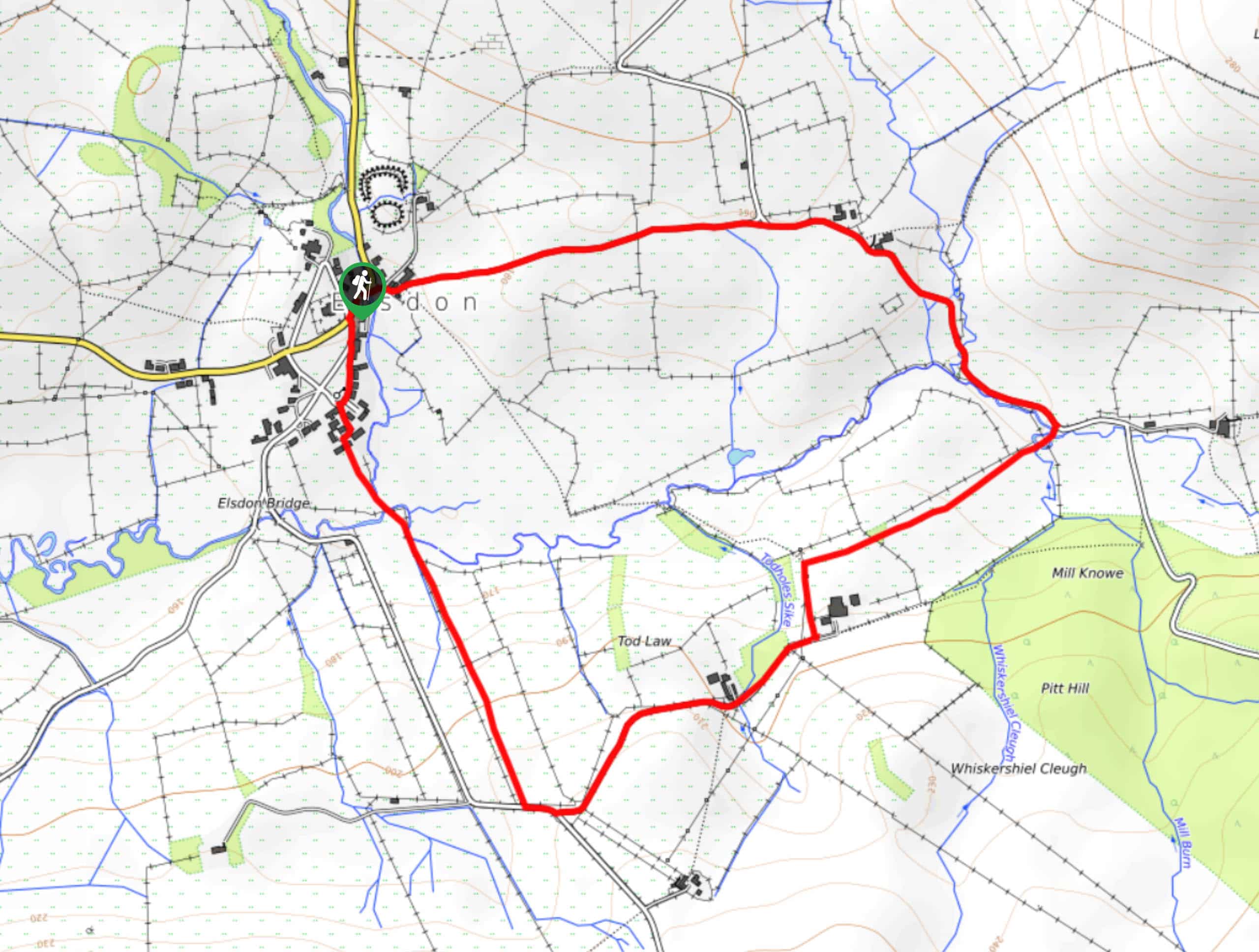 Elsdon Valley Trail Map