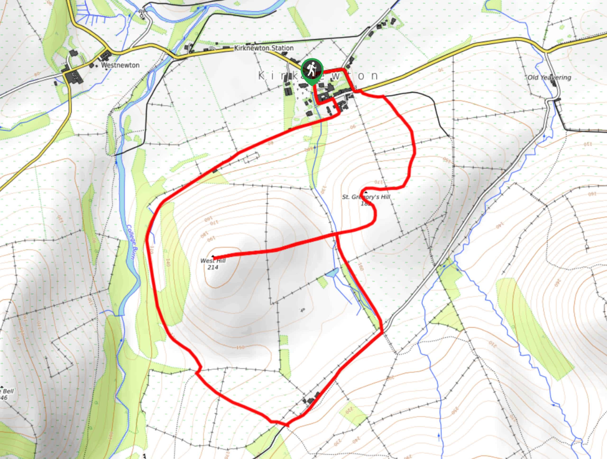 Kirknewton Hillfort Walk Map