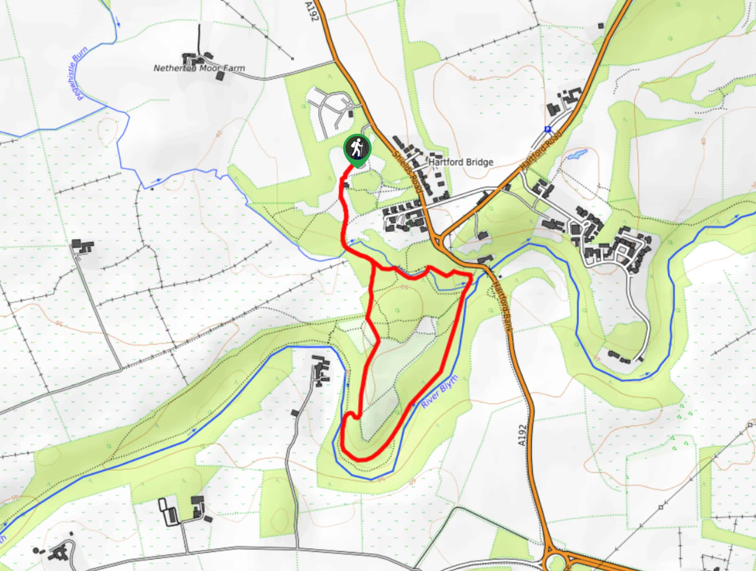 Plessey Woods Walk Map